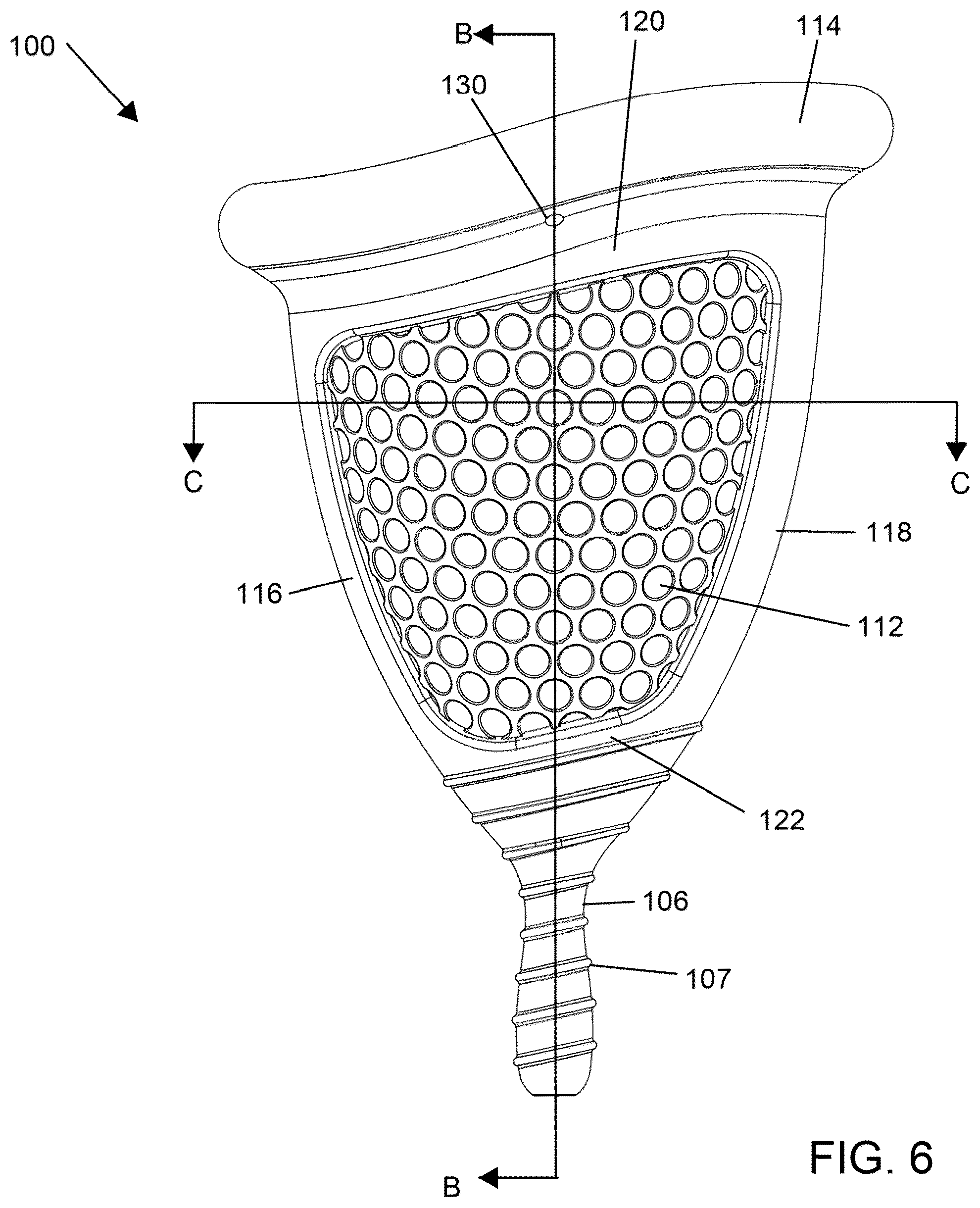 Patent US12350189 Figure 6 – Menstrual collection device, applicator and a method of inserting a menstrual collection device with an applicator