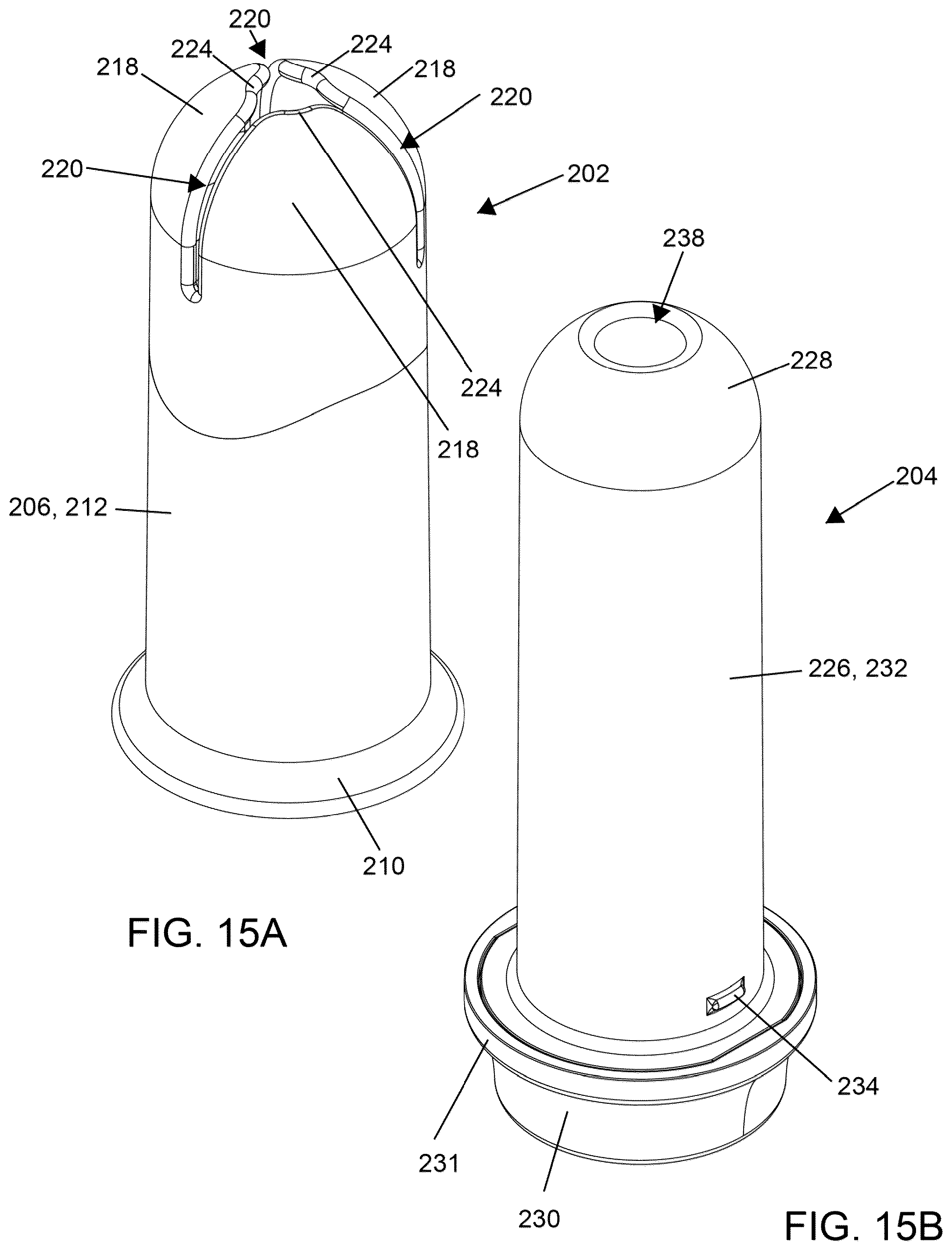 Patent US12350189 Figure 15 – Menstrual collection device, applicator and a method of inserting a menstrual collection device with an applicator