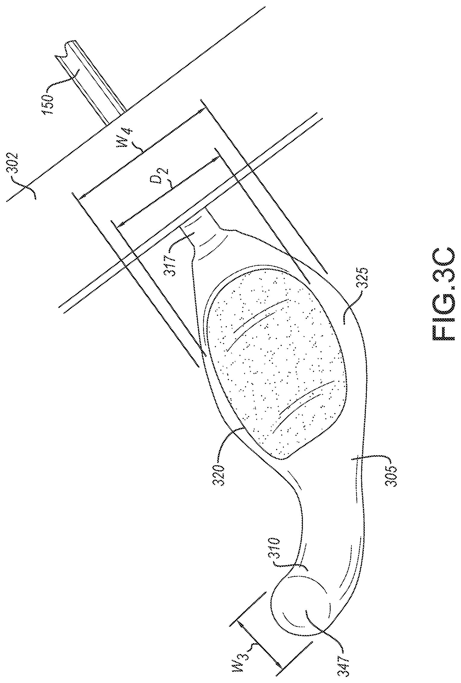 Patent US12350190 Figure 7 – Urine collection devices having a relatively wide portion and an elongated portion and related methods