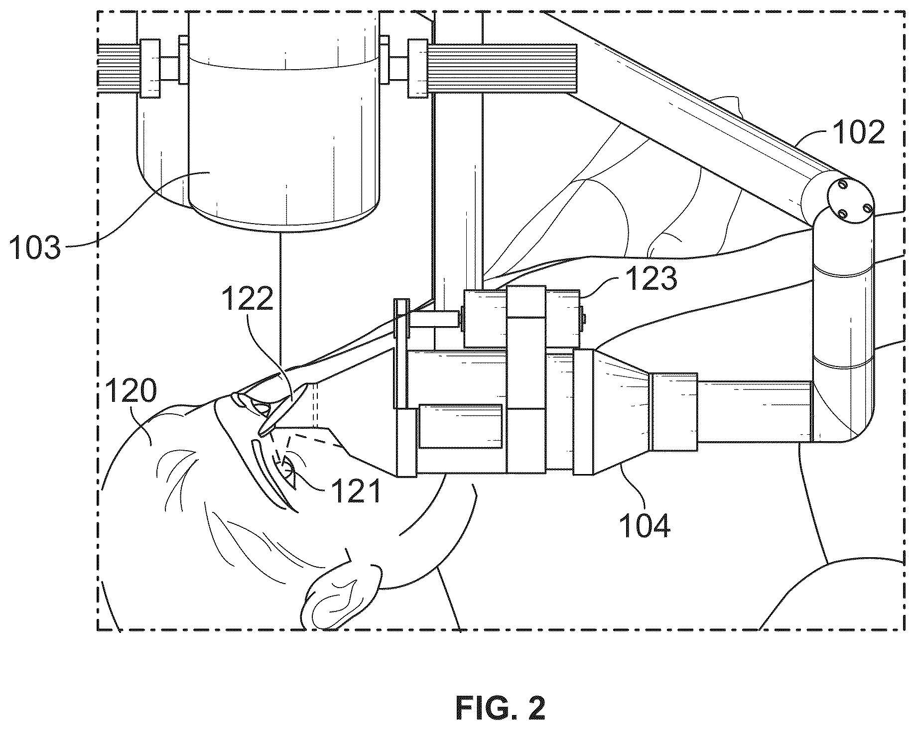 Patent US12350196 Figure 2 – Combined laser and phacoemulsification system for eye surgery