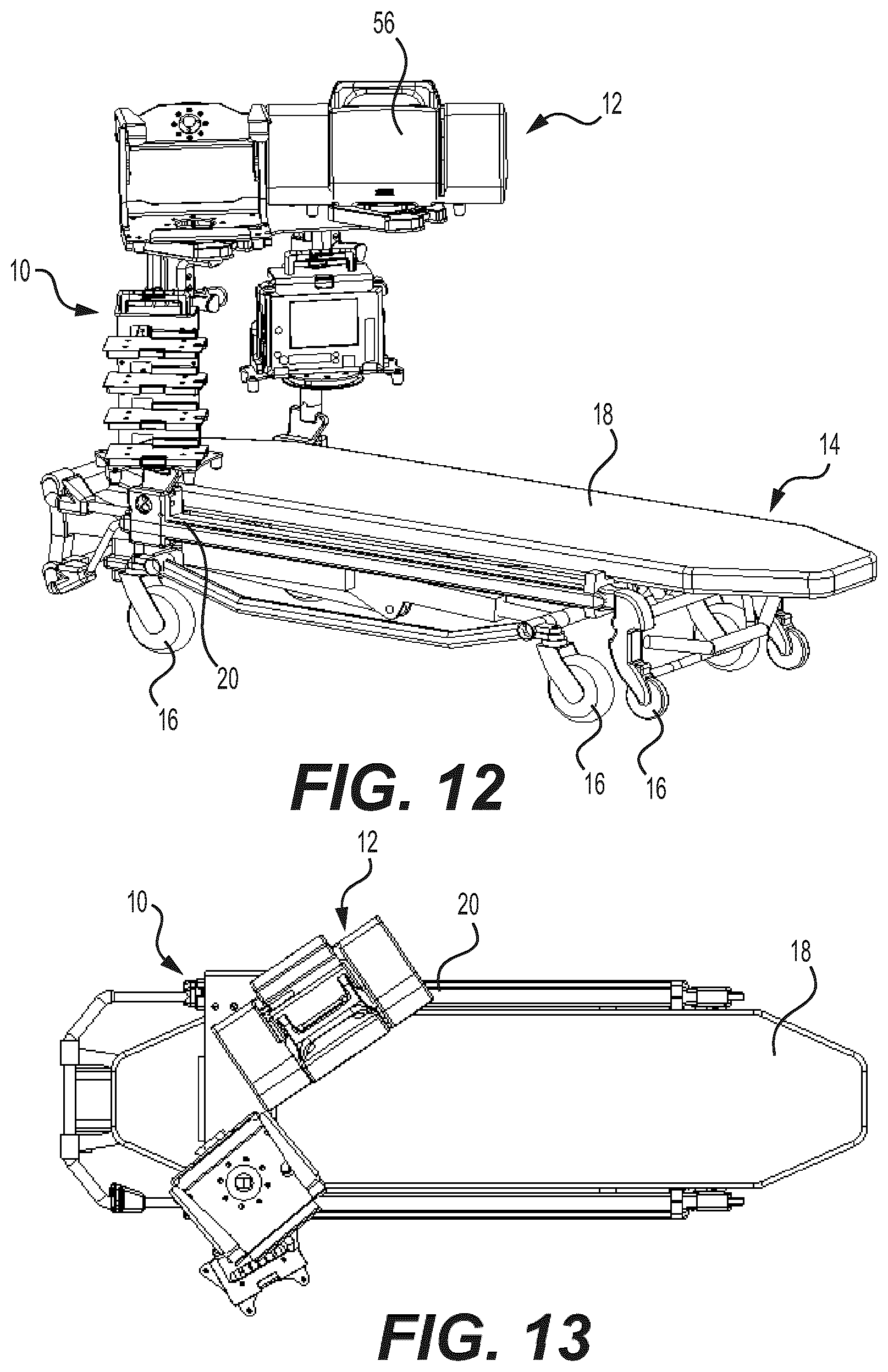 Patent US12350201 Figure 10 – Mounting apparatus for securing equipment to a patient transport system