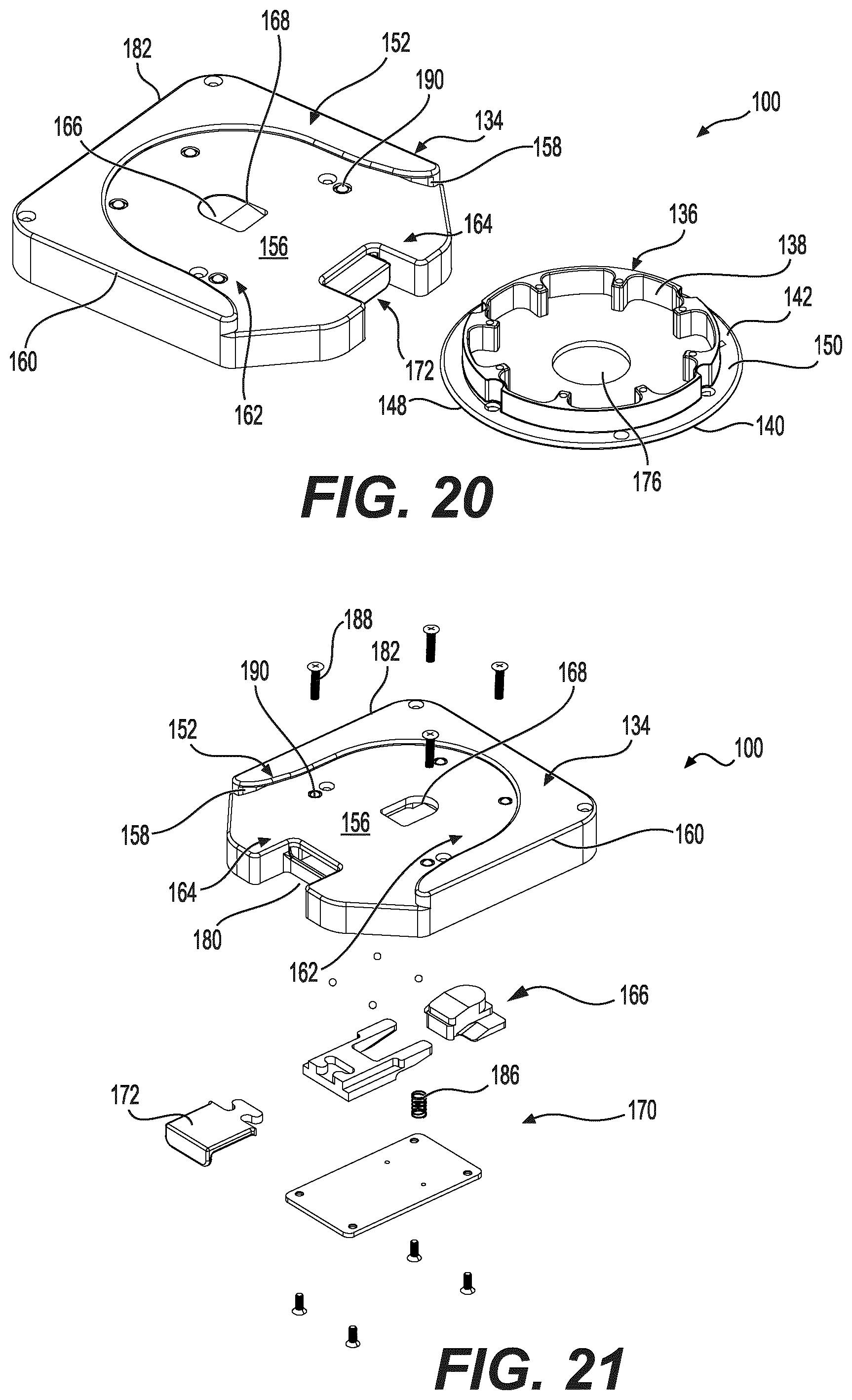 Patent US12350201 Figure 15 – Mounting apparatus for securing equipment to a patient transport system