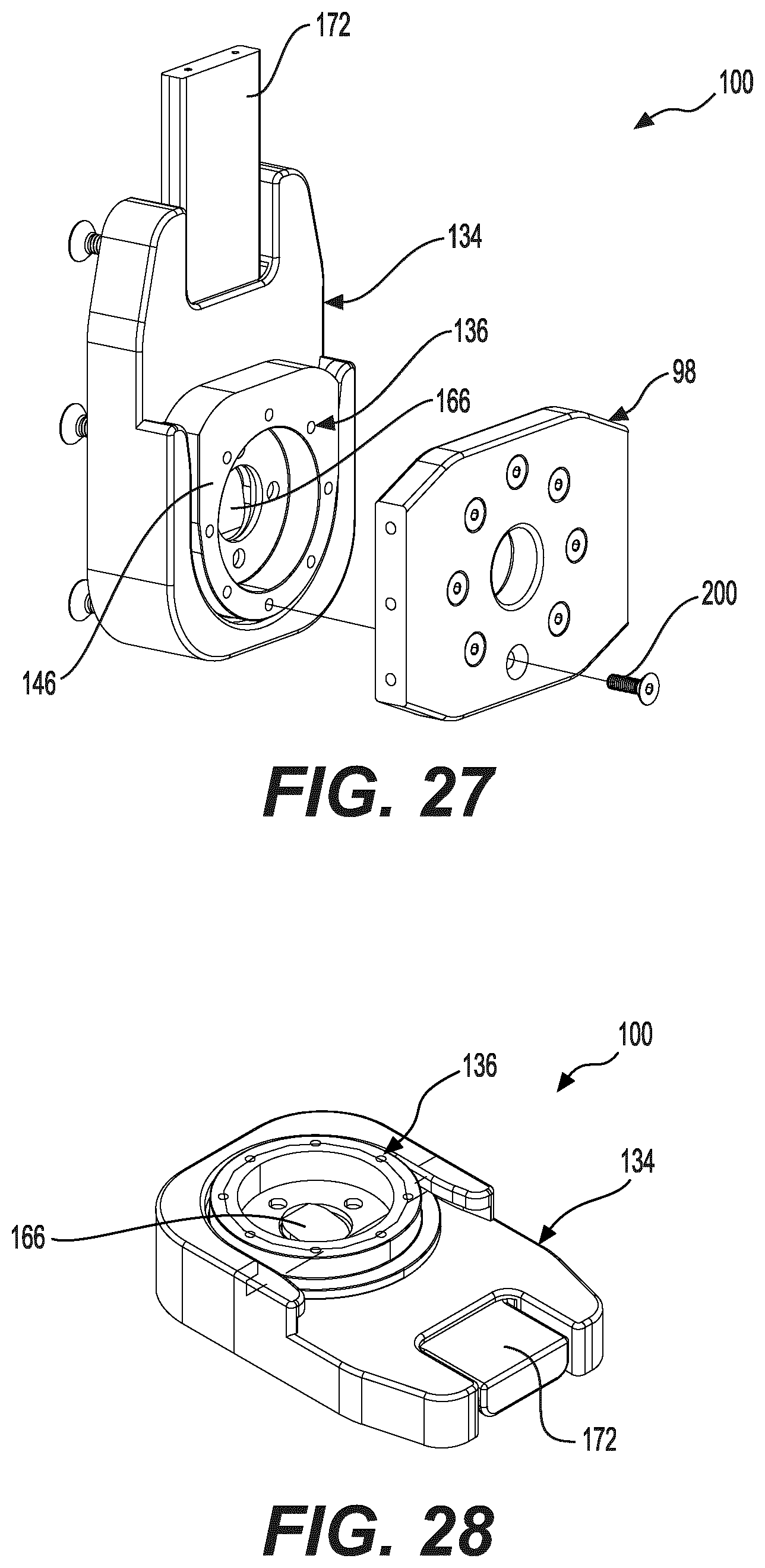Patent US12350201 Figure 18 – Mounting apparatus for securing equipment to a patient transport system