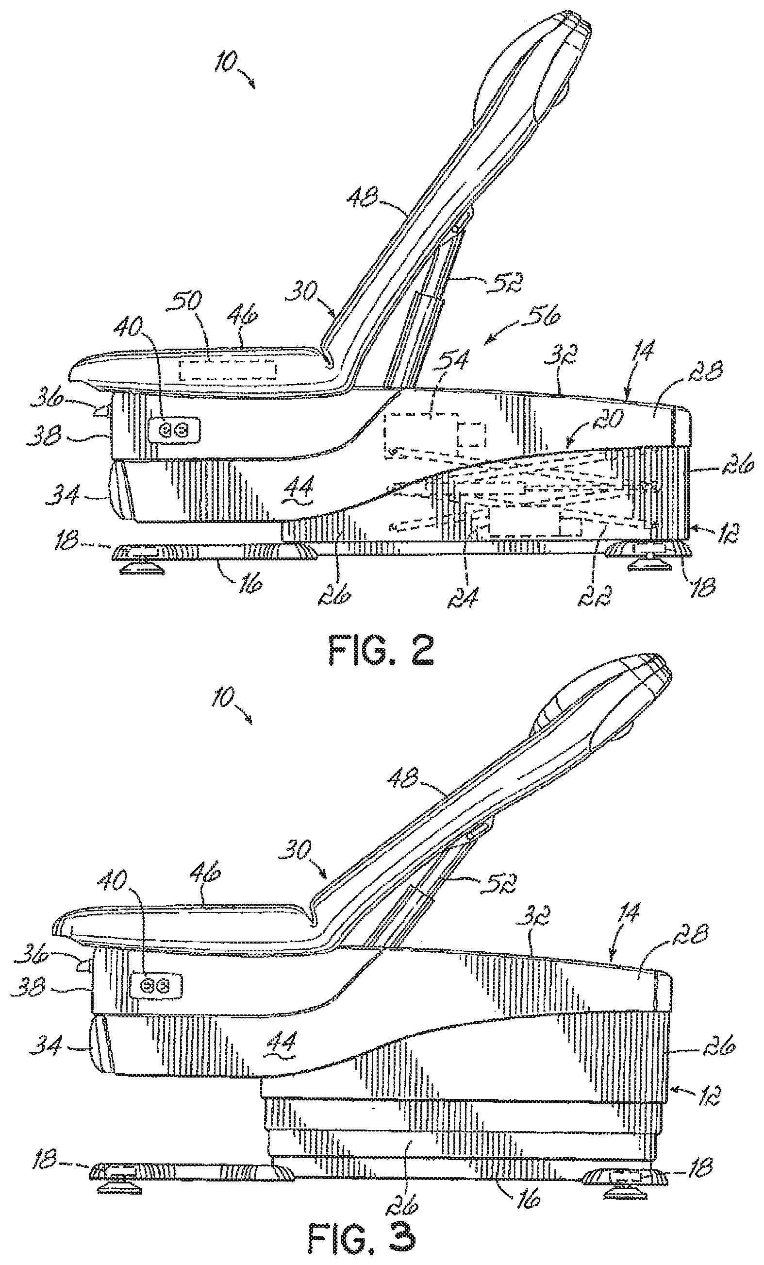 Patent US12350202 Figure 2 – Medical examination table with retractable moving wheels