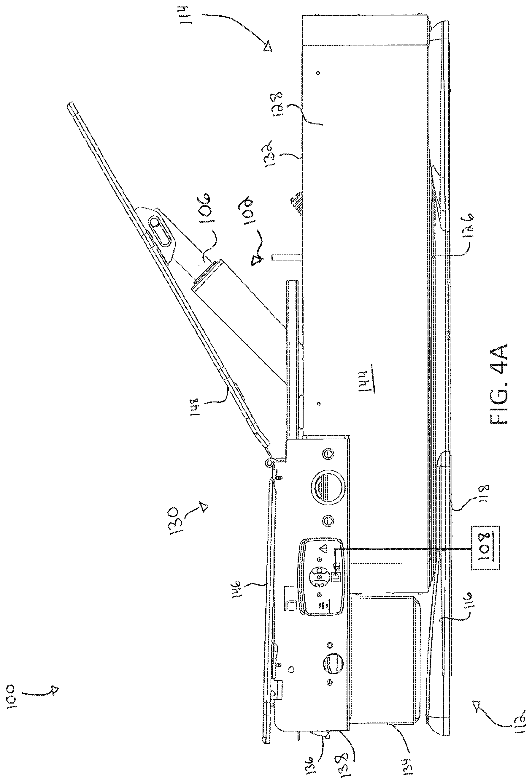 Patent US12350202 Figure 3 – Medical examination table with retractable moving wheels