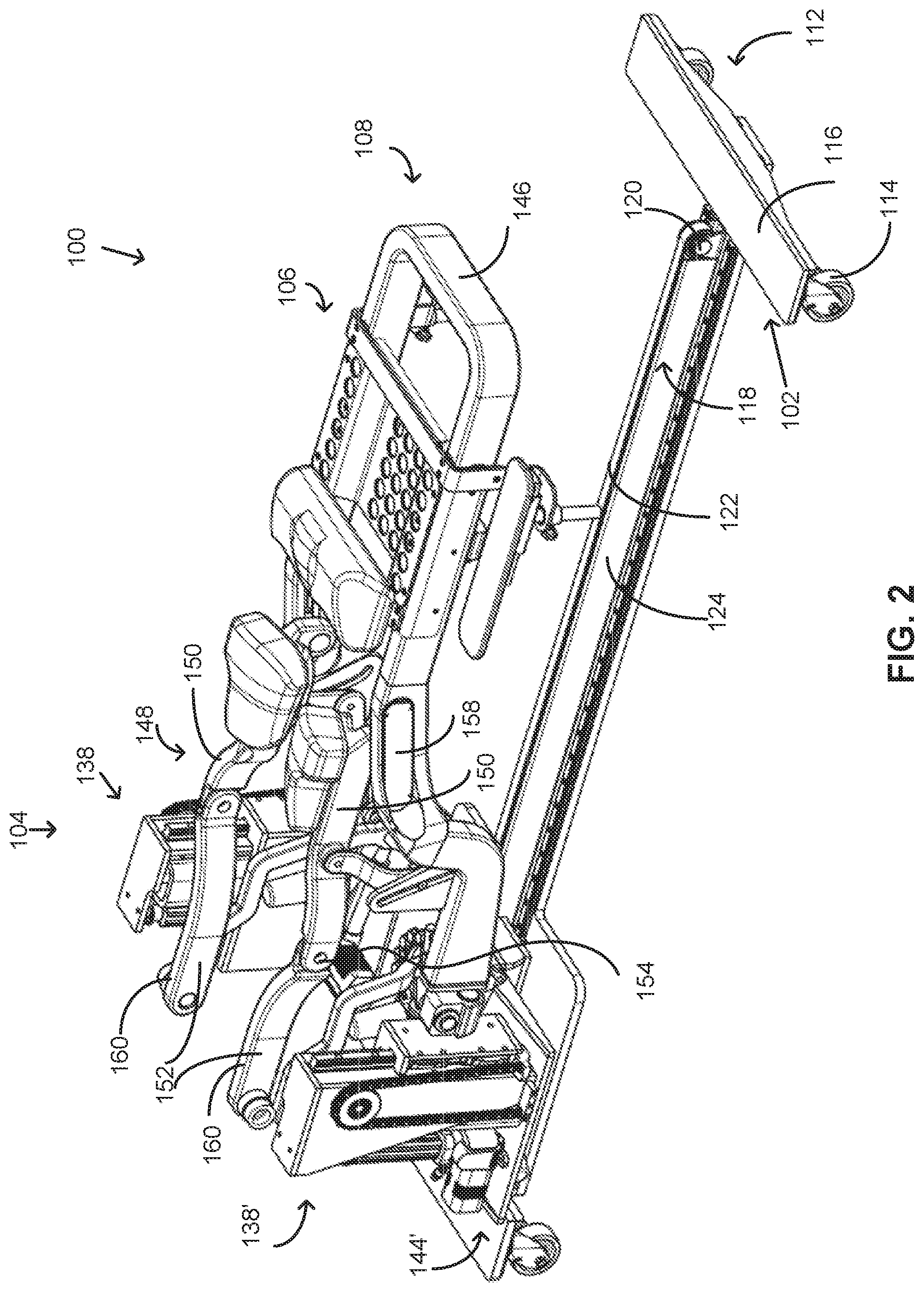 Patent US12350203 Figure 2 – Single and dual column patient positioning support structure