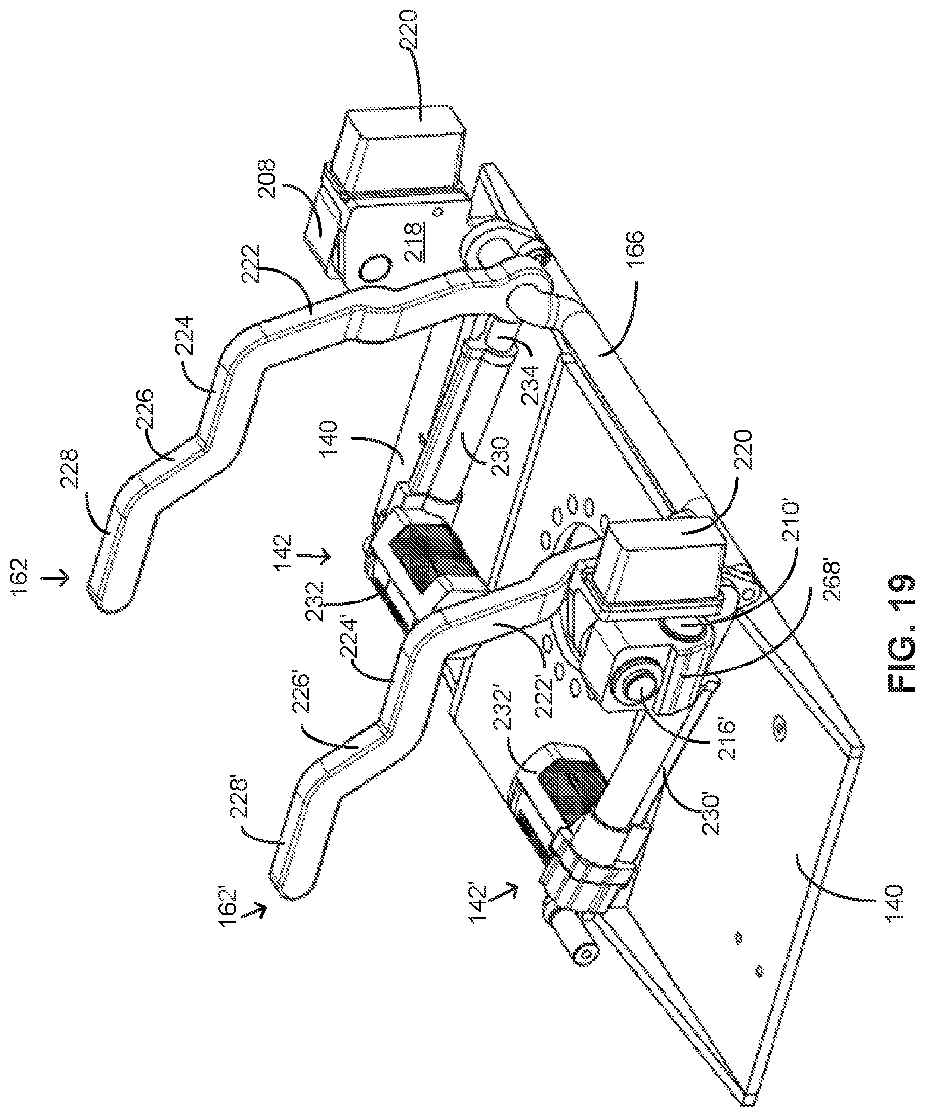 Patent US12350203 Figure 19 – Single and dual column patient positioning support structure