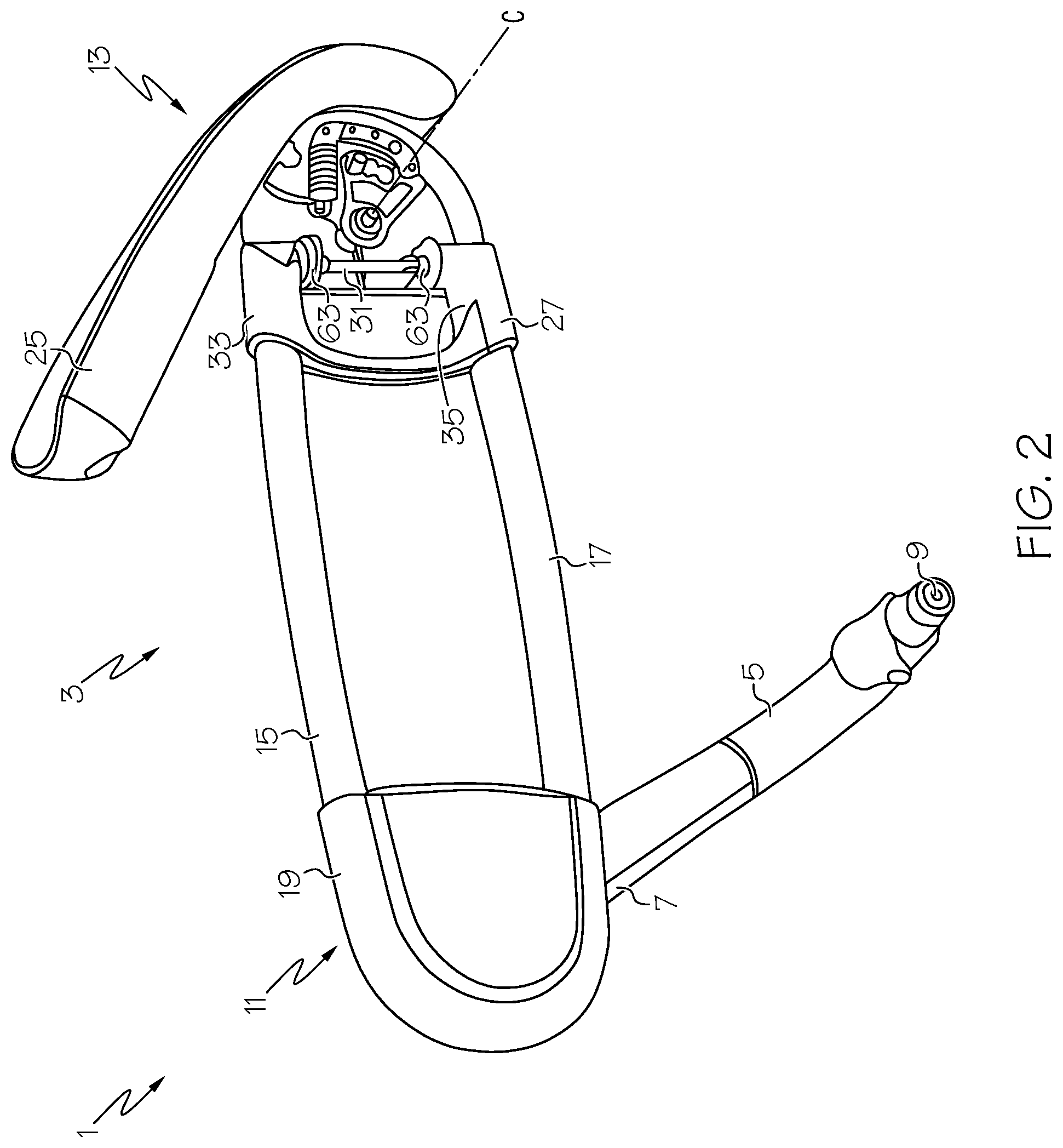 Patent US12350204 Figure 2 – Armrest assembly