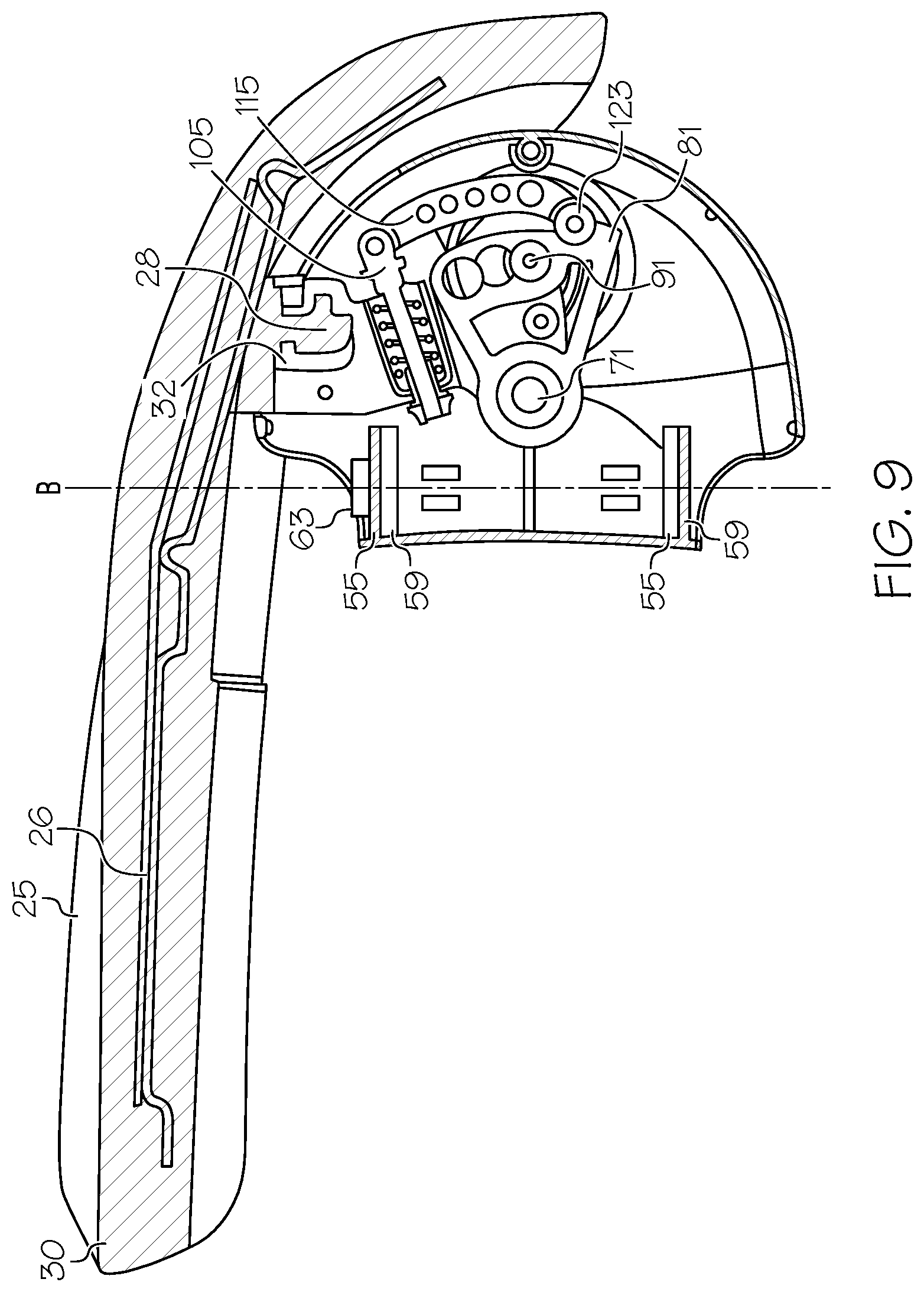 Patent US12350204 Figure 9 – Armrest assembly