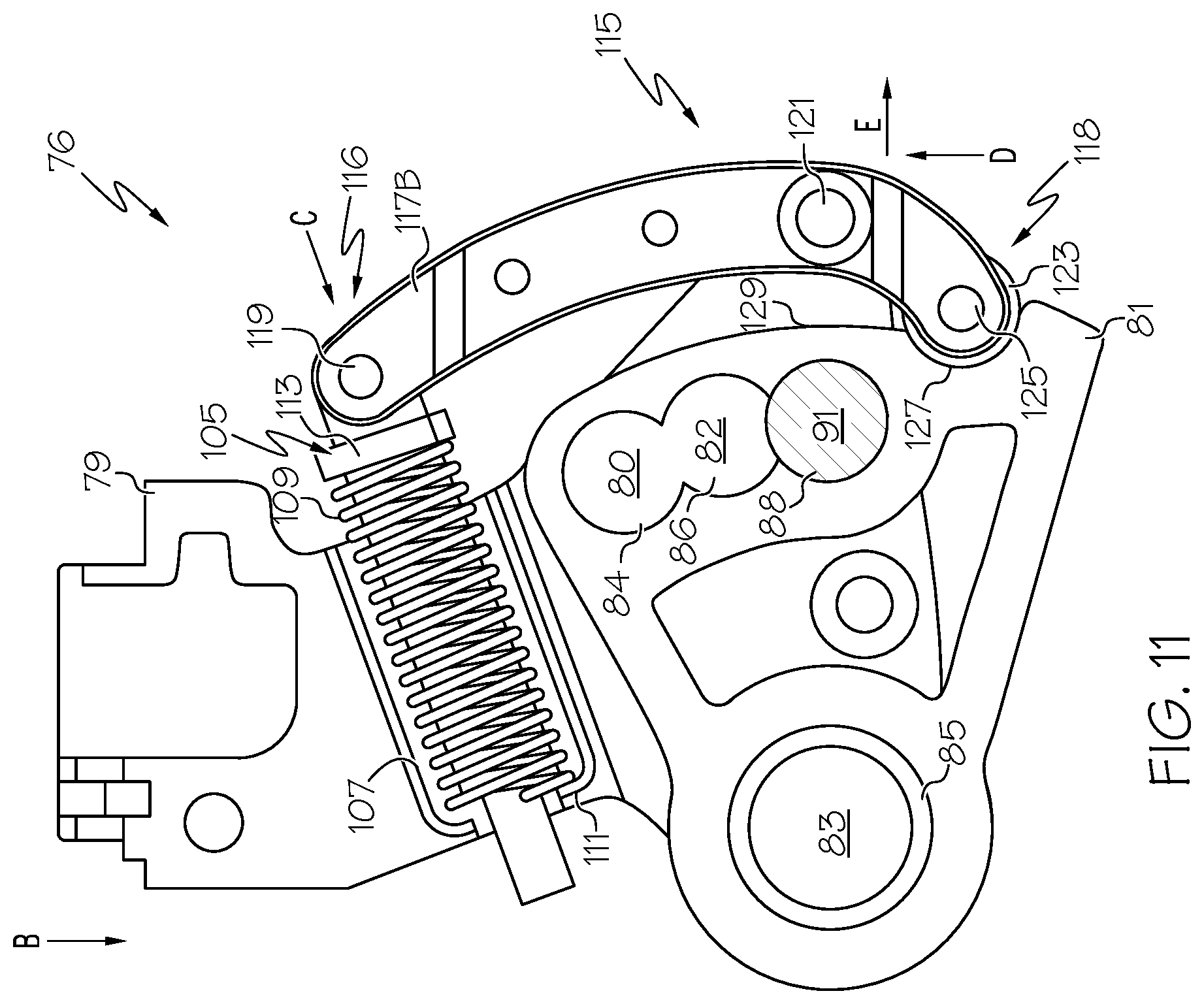 Patent US12350204 Figure 11 – Armrest assembly