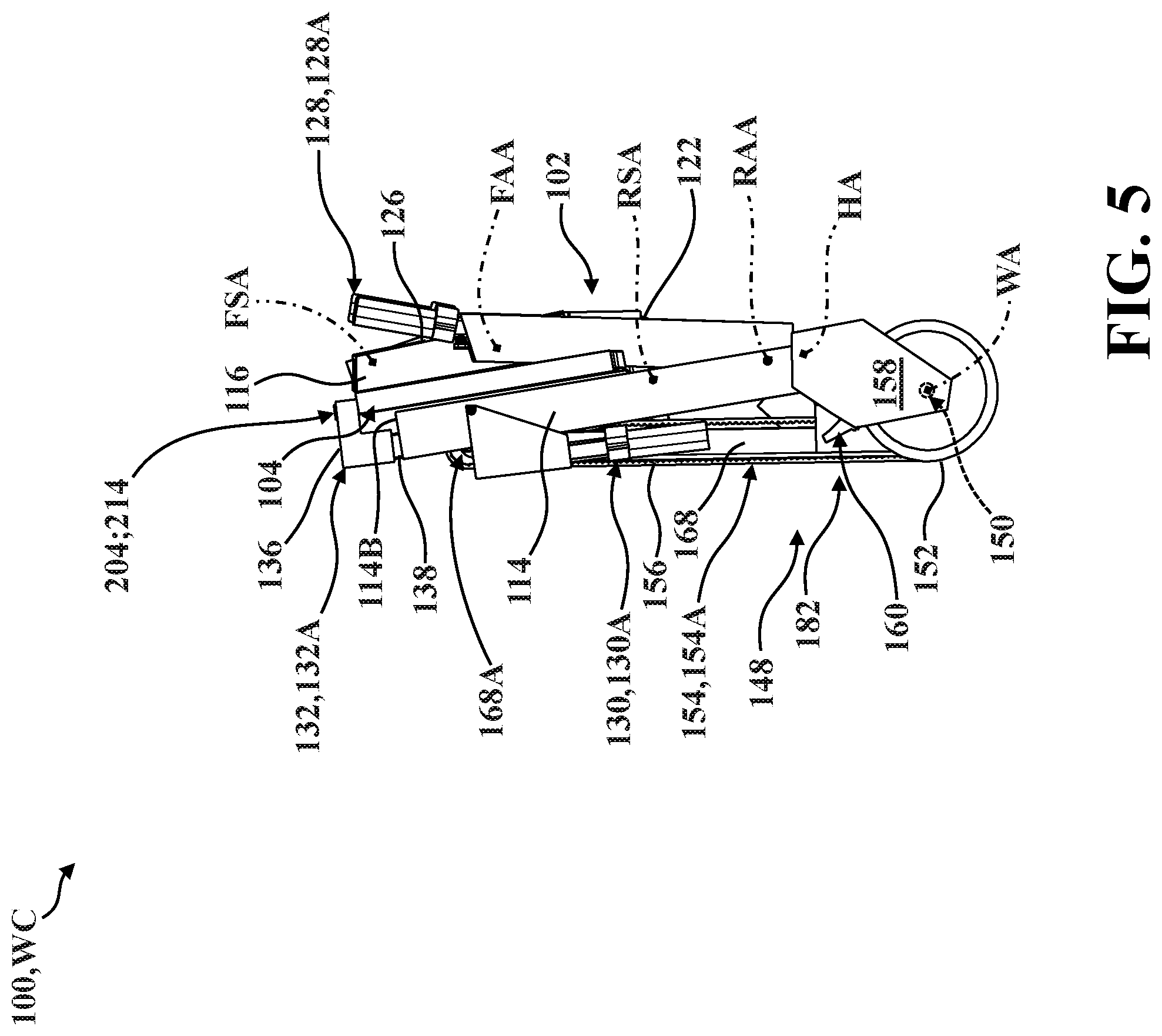 Patent US12350205 Figure 5 – Patient containment systems for use with patient transport apparatuses