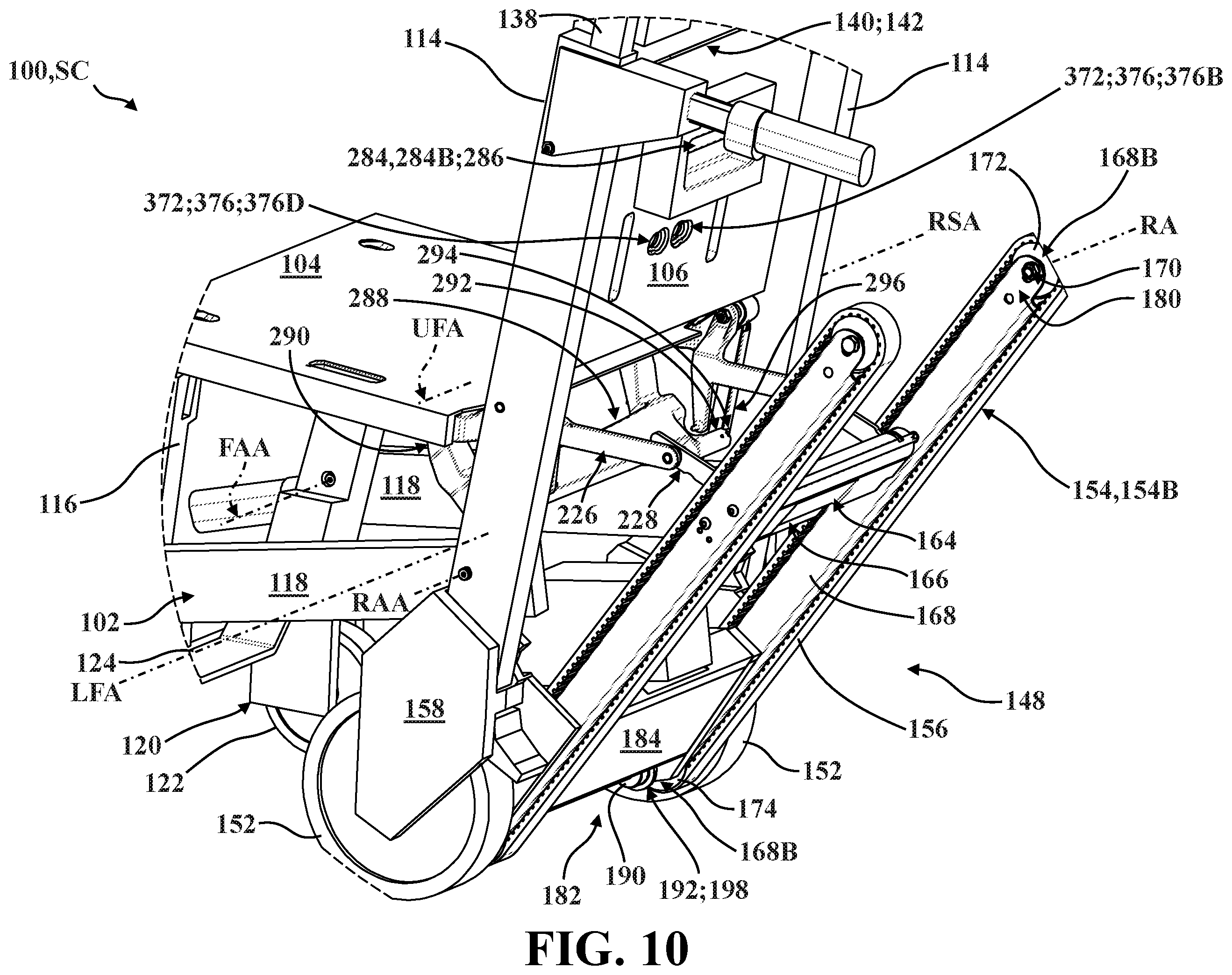 Patent US12350205 Figure 13 – Patient containment systems for use with patient transport apparatuses