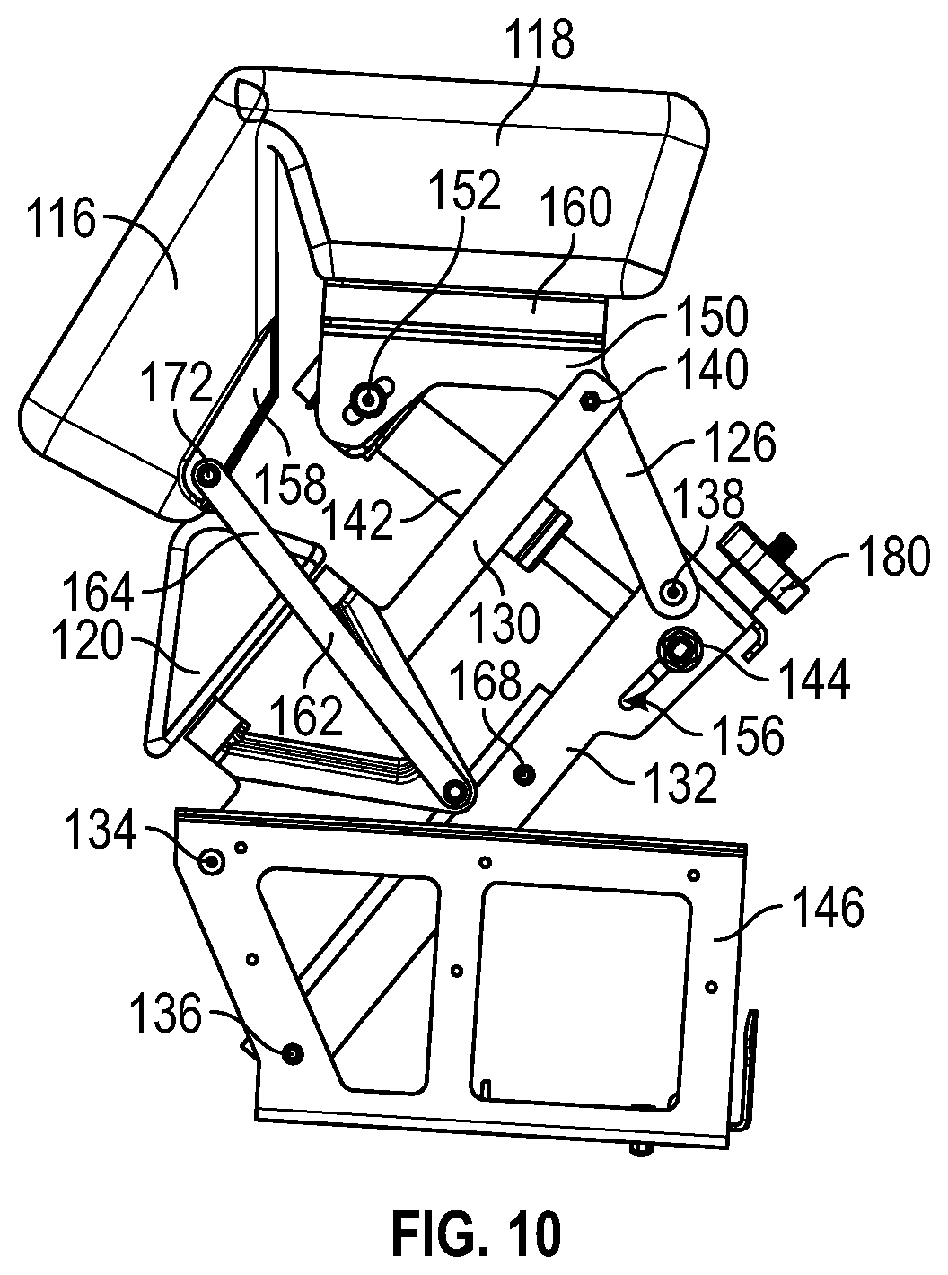 Patent US12350207 Figure 7 – Lifting mechanism and chairs