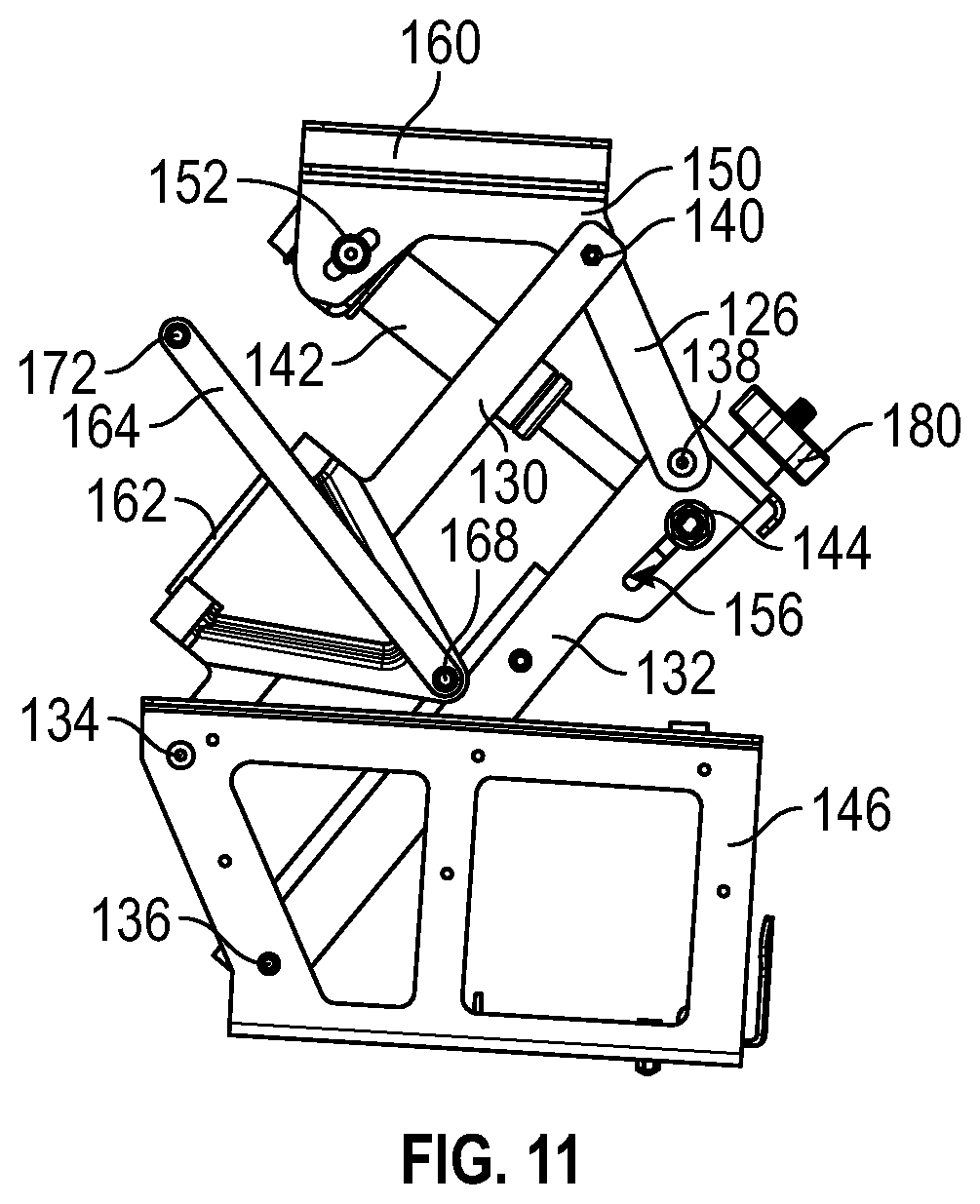 Patent US12350207 Figure 8 – Lifting mechanism and chairs