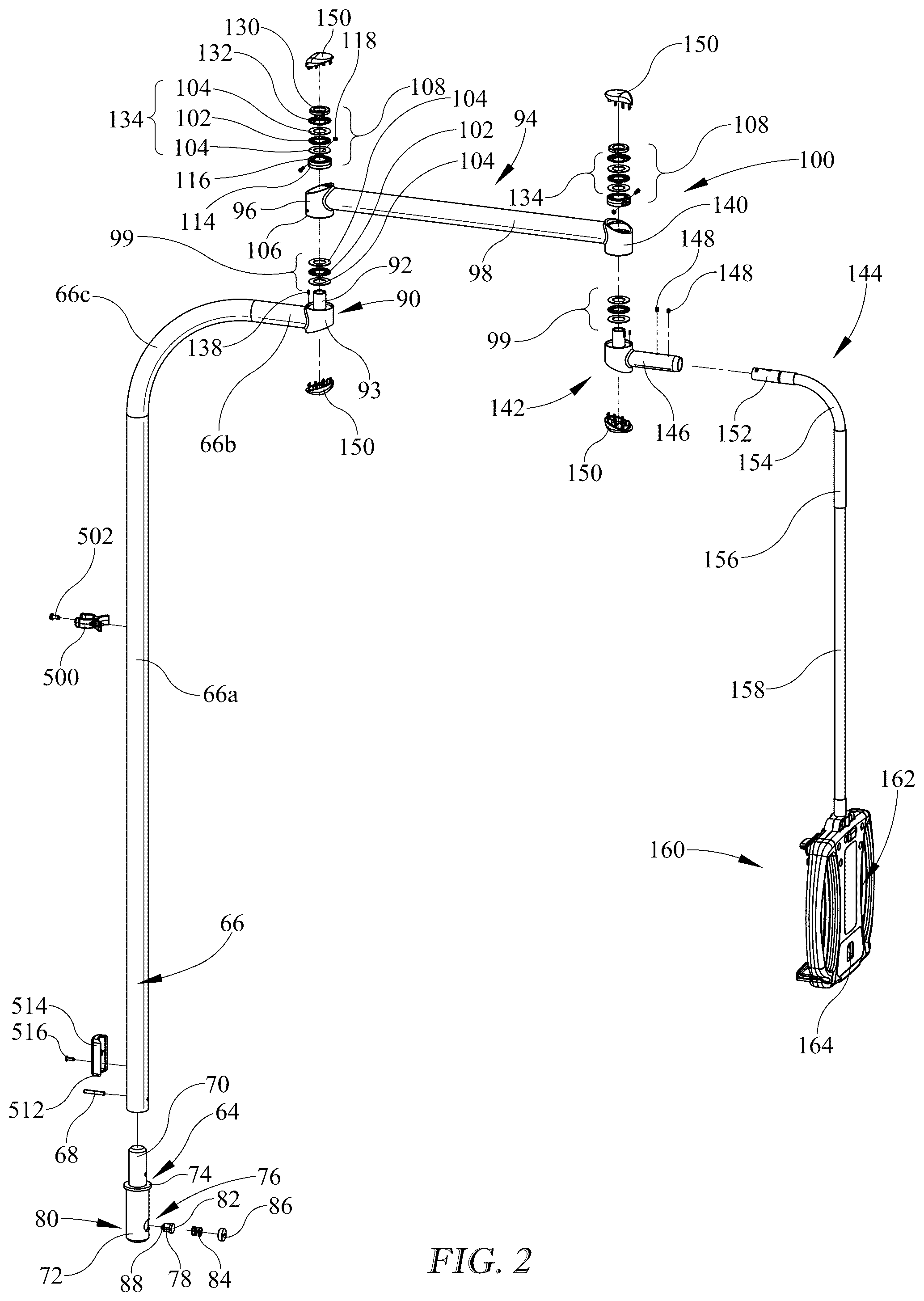 Patent US12350209 Figure 2 – Patient bed user interface having a dead front portion