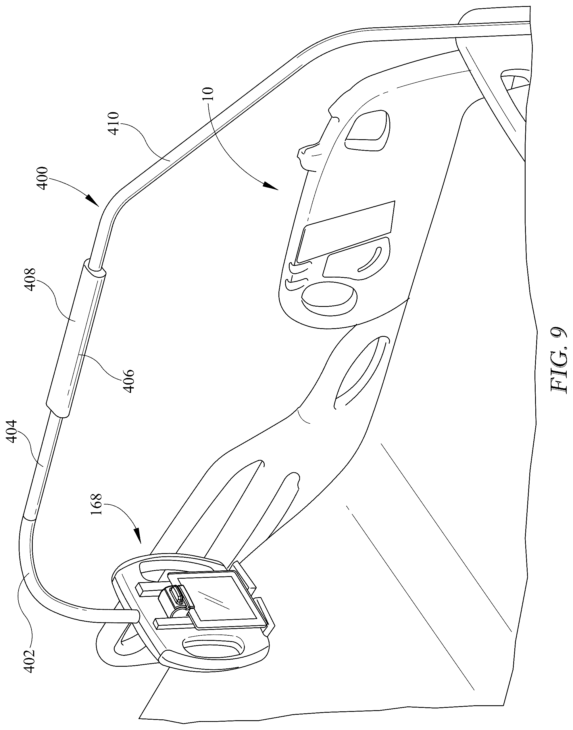 Patent US12350209 Figure 8 – Patient bed user interface having a dead front portion
