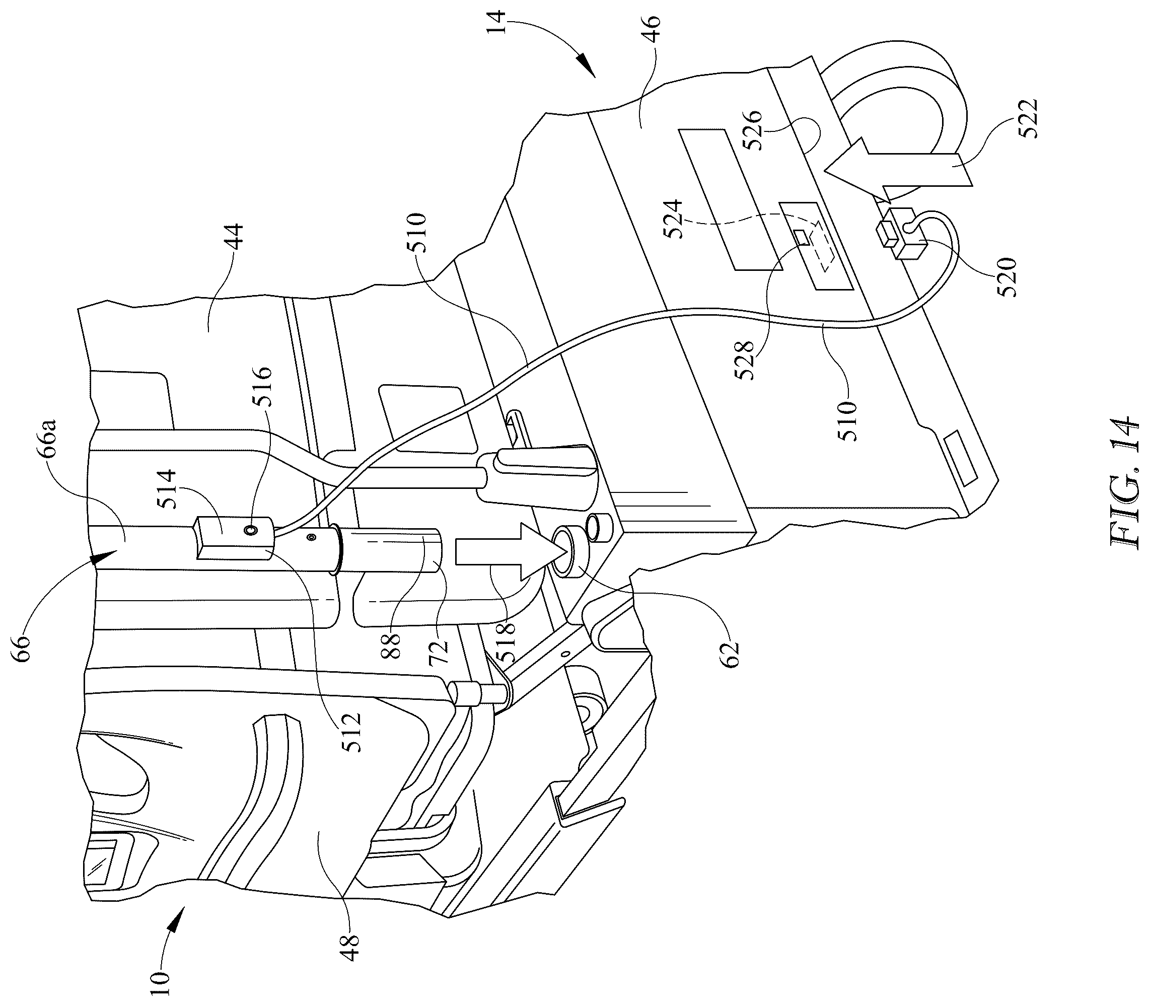 Patent US12350209 Figure 13 – Patient bed user interface having a dead front portion