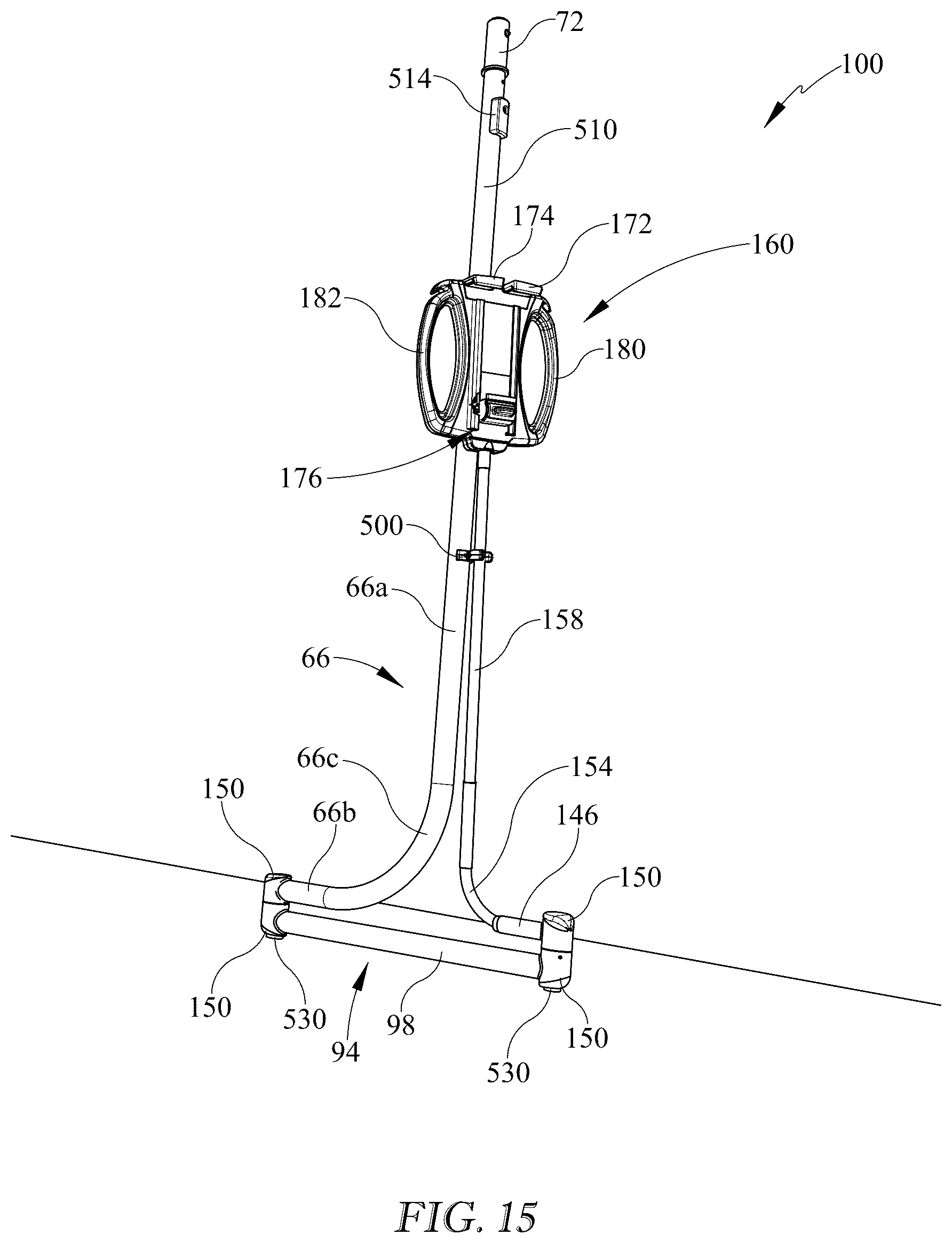 Patent US12350209 Figure 14 – Patient bed user interface having a dead front portion