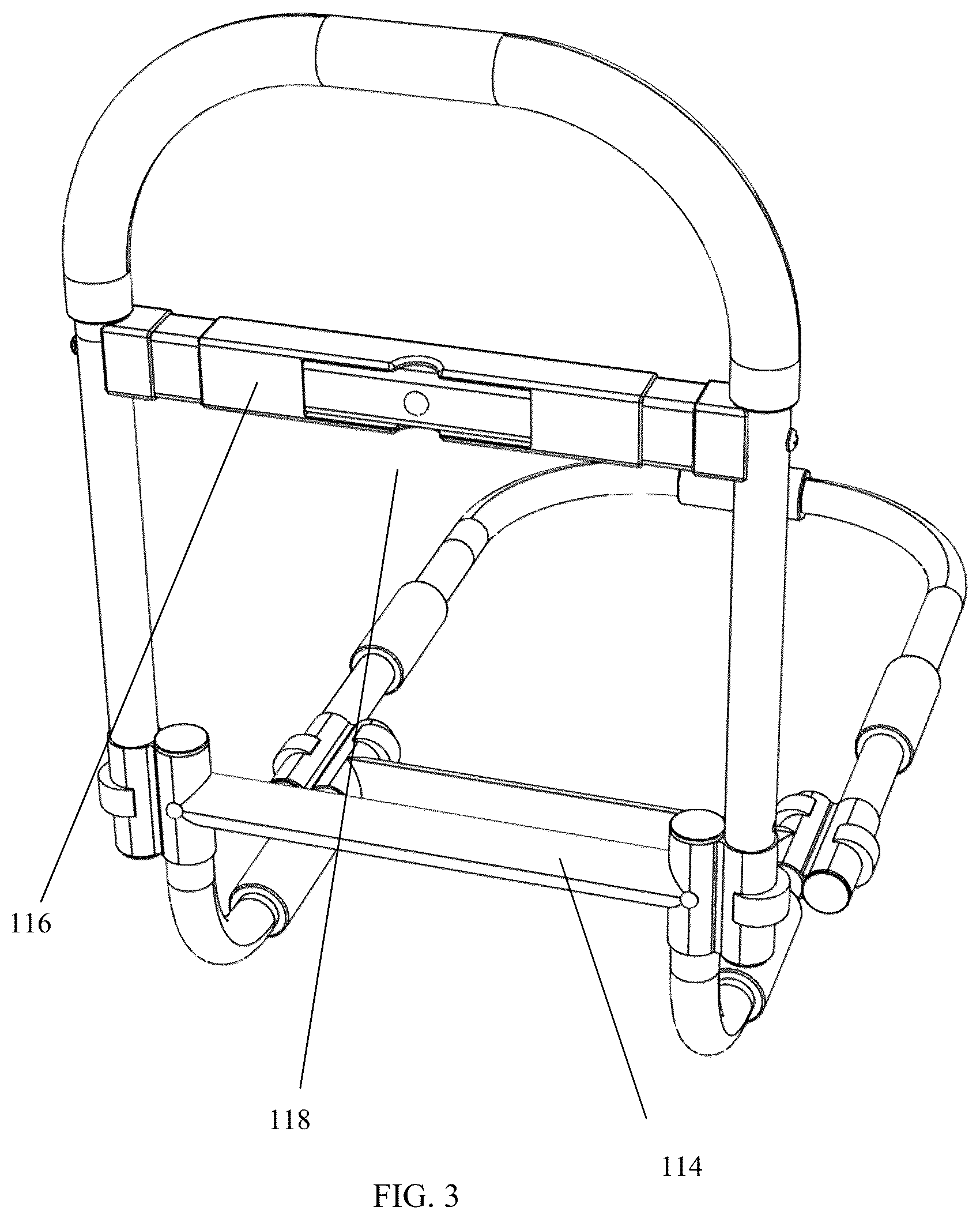 Patent US12350210 Figure 3 – Bed rail system