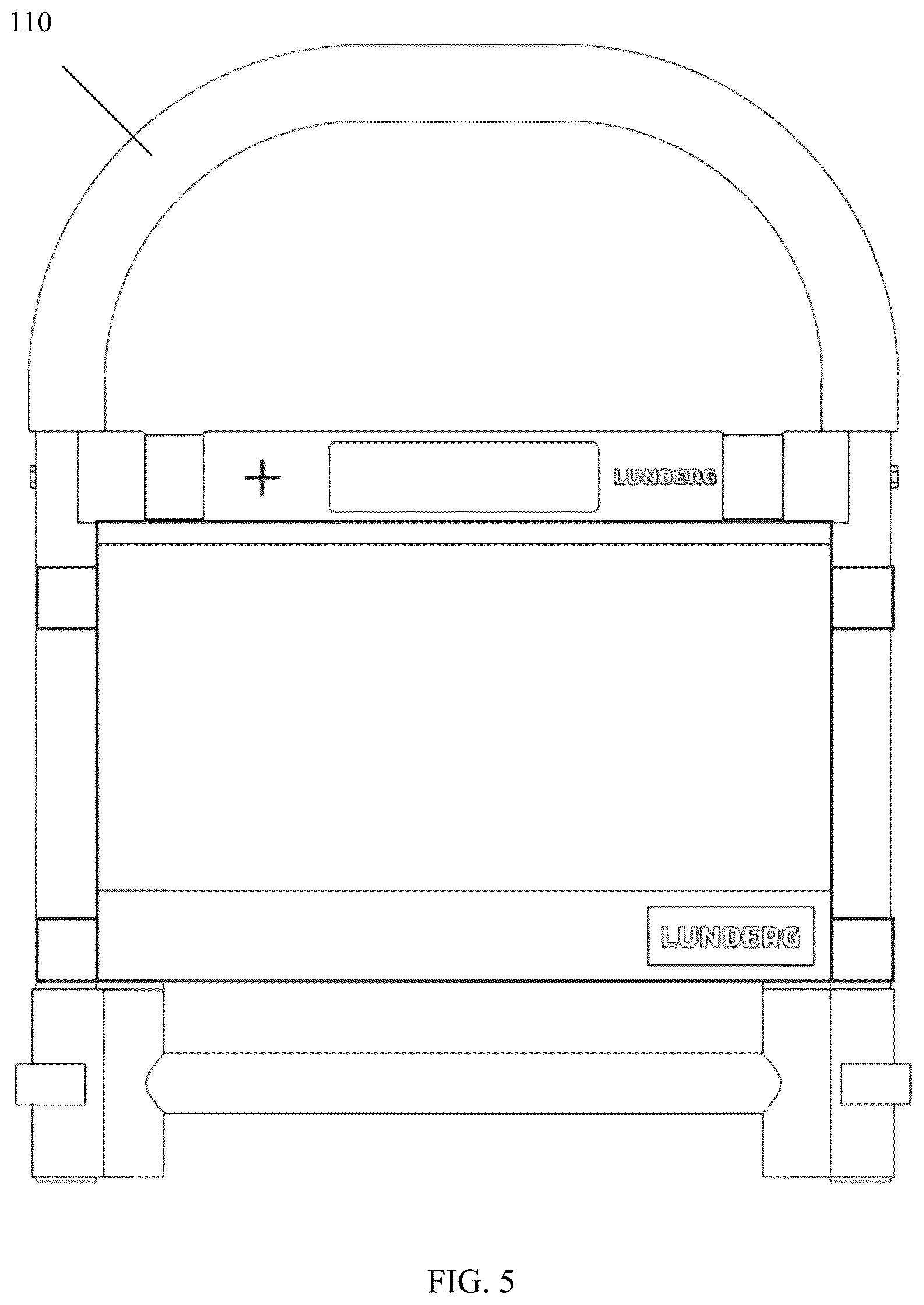 Patent US12350210 Figure 5 – Bed rail system