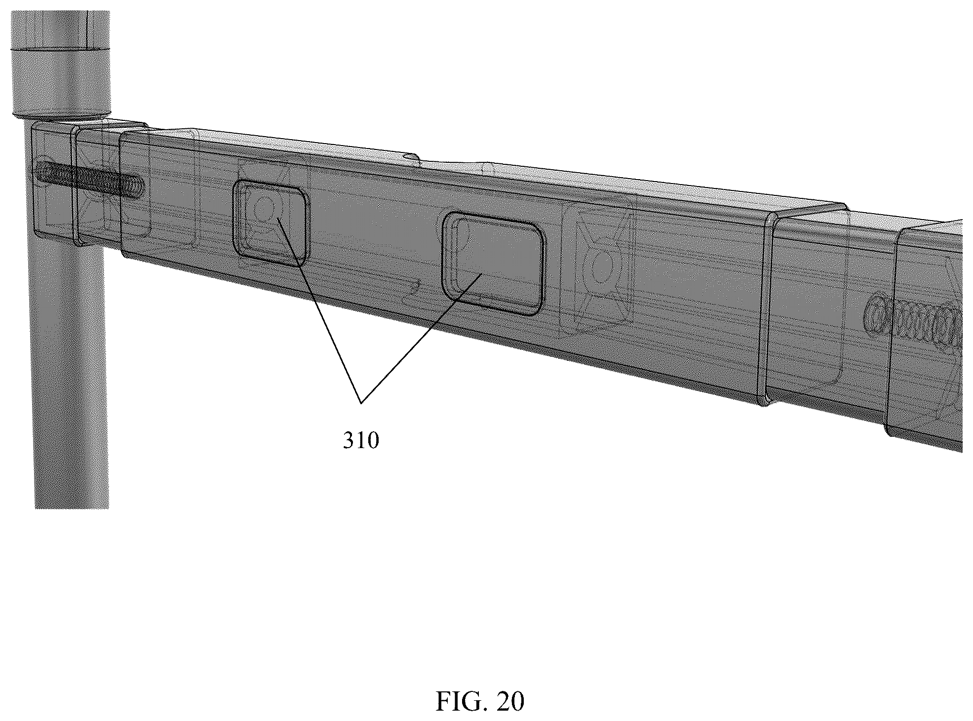 Patent US12350210 Figure 16 – Bed rail system