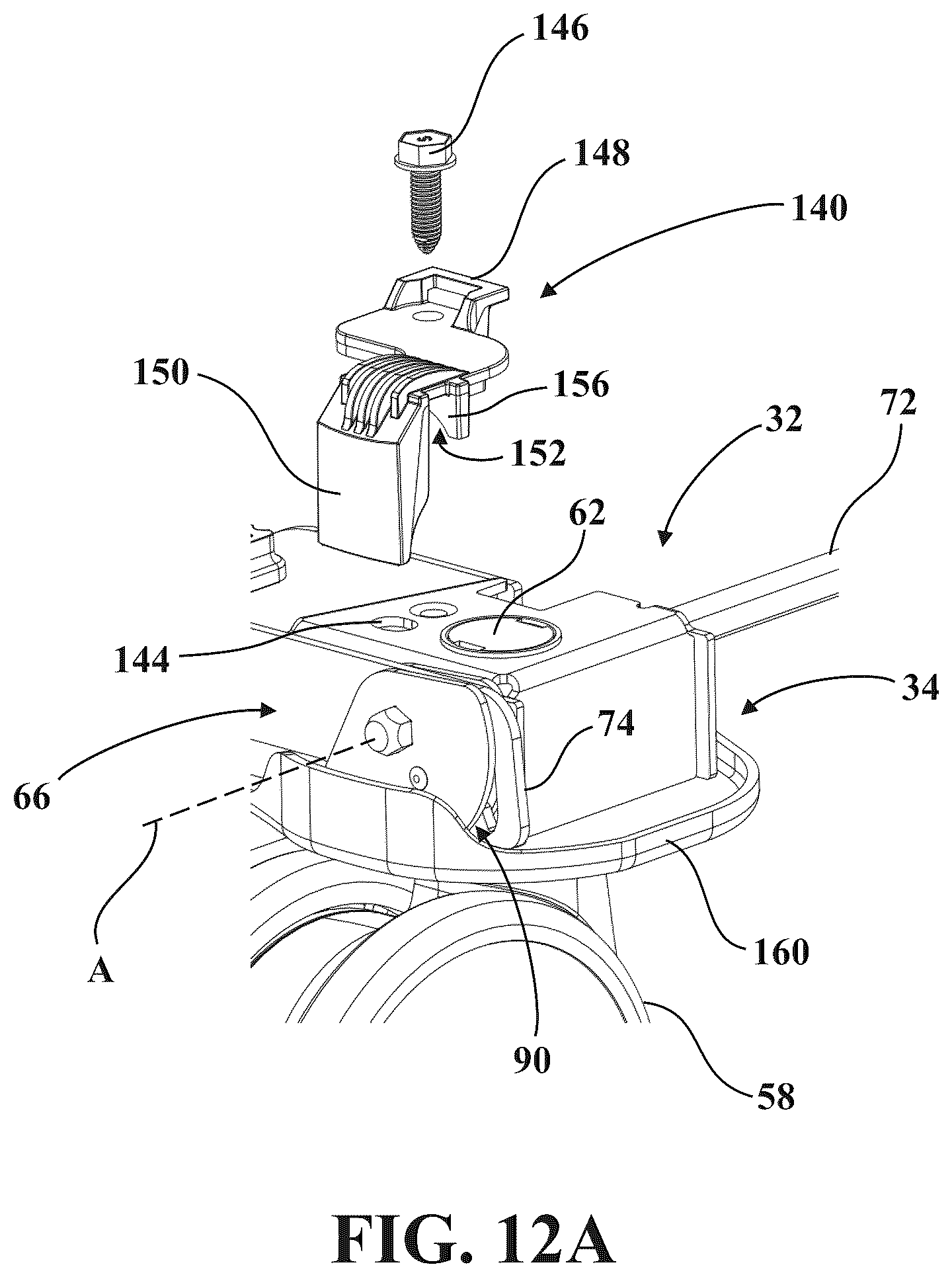 Patent US12350212 Figure 18 – Patient transport apparatus with electro-mechanical braking input hold circuit