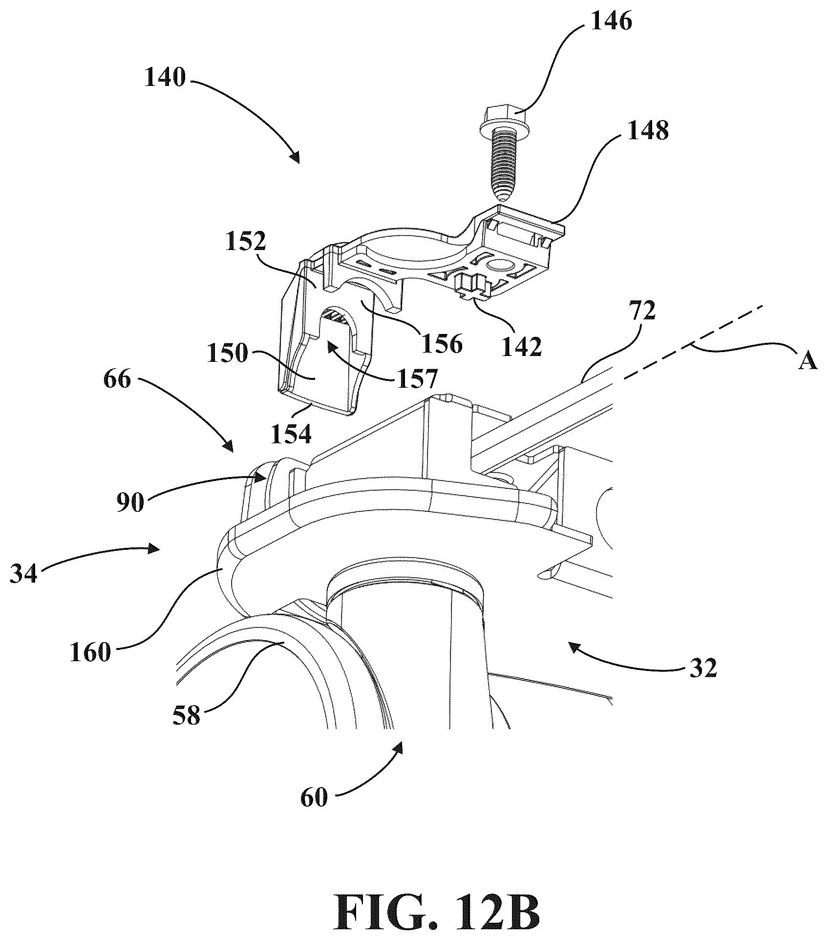 Patent US12350212 Figure 19 – Patient transport apparatus with electro-mechanical braking input hold circuit