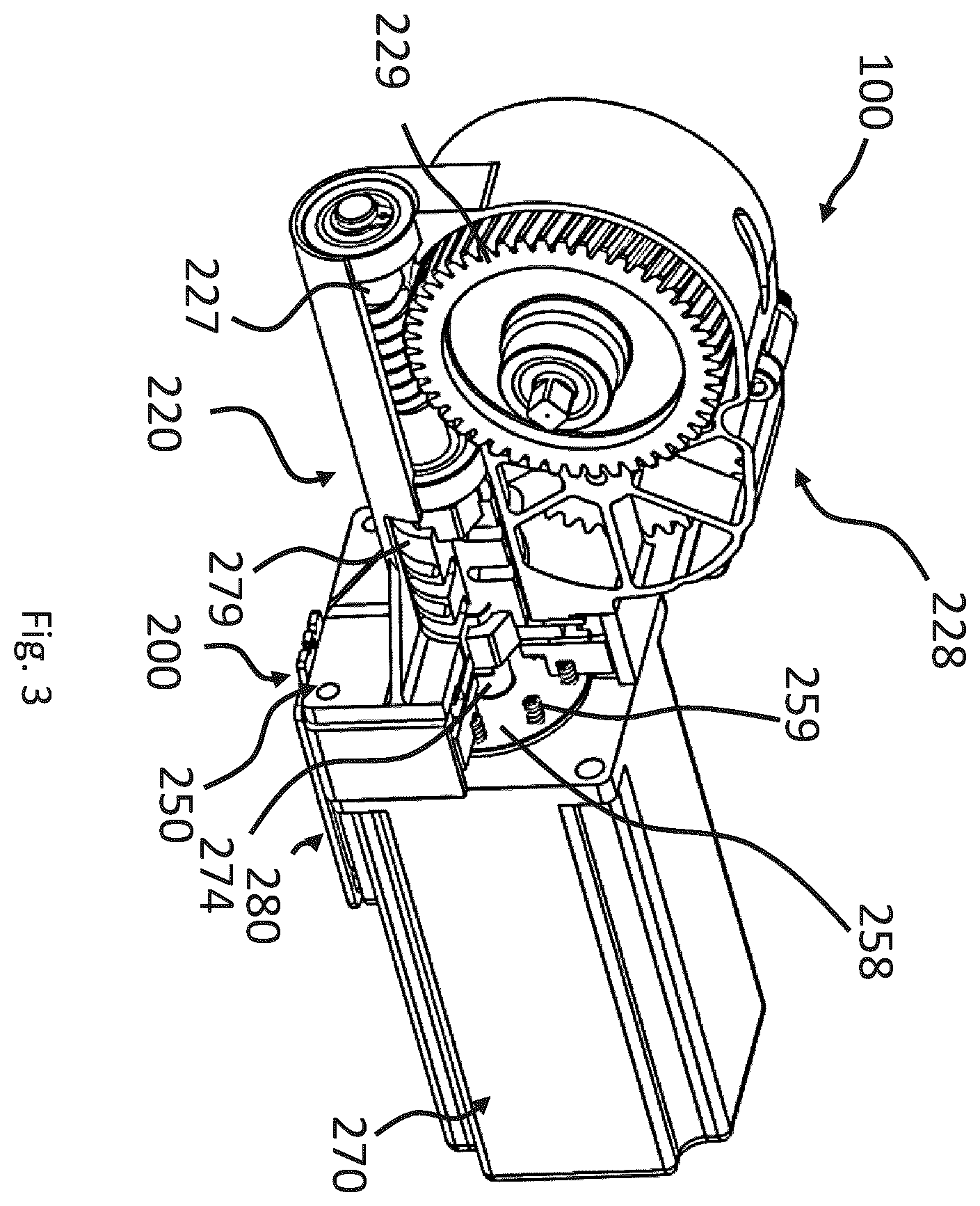 Patent US12350214 Figure 2 – Drive system for patient lift
