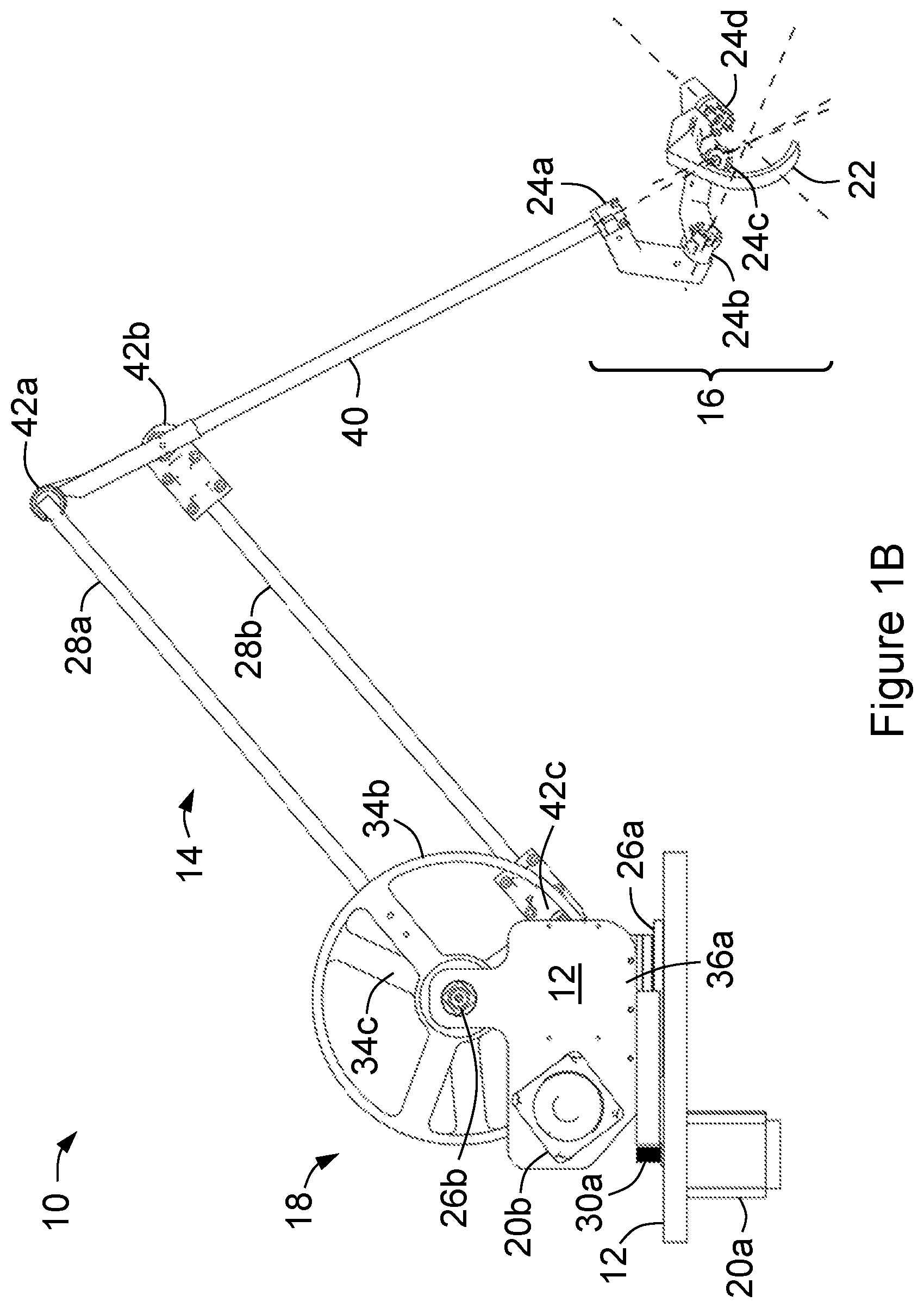 Patent US12350215 Figure 2 – Electromechanical robotic manipulandum device