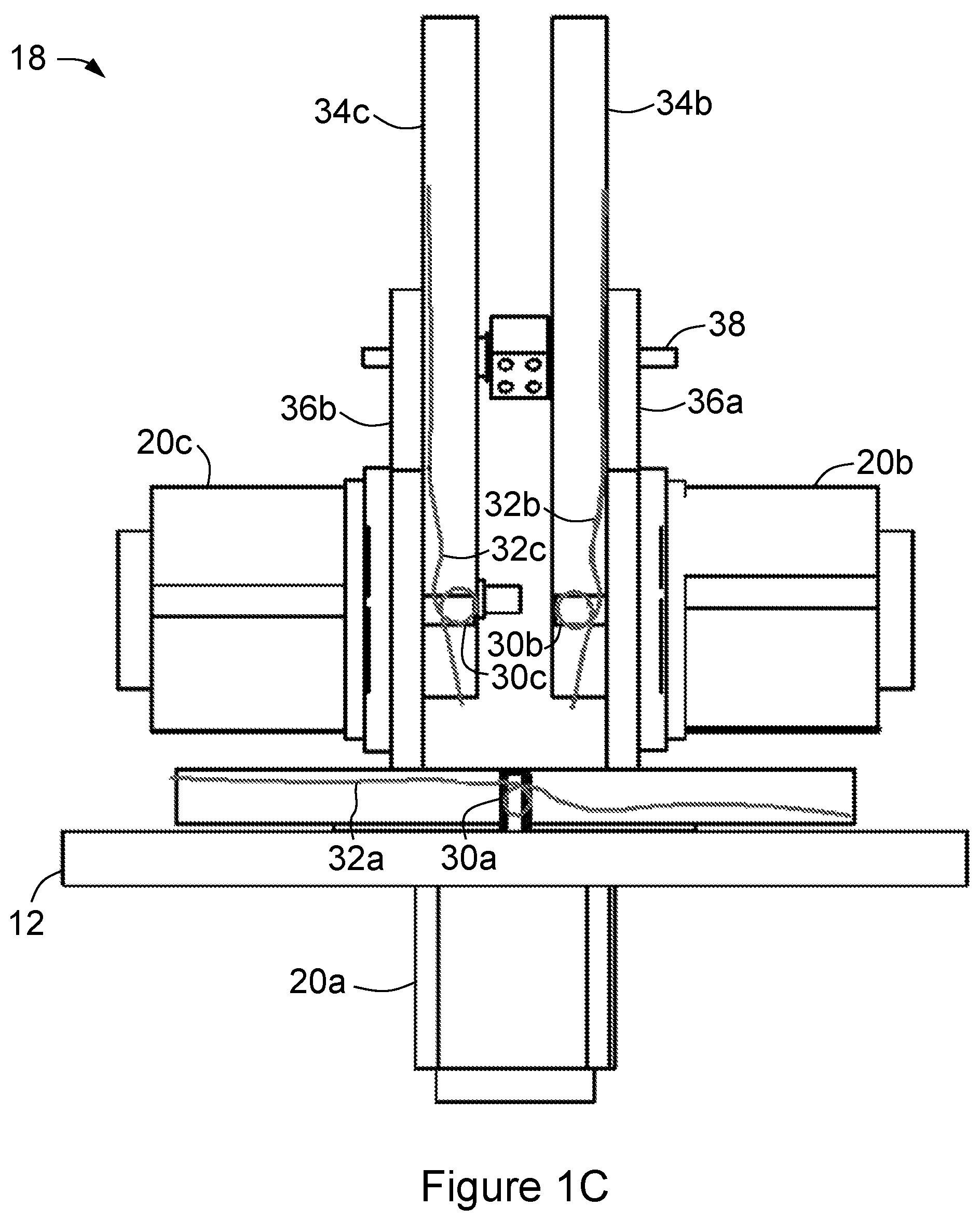 Patent US12350215 Figure 3 – Electromechanical robotic manipulandum device
