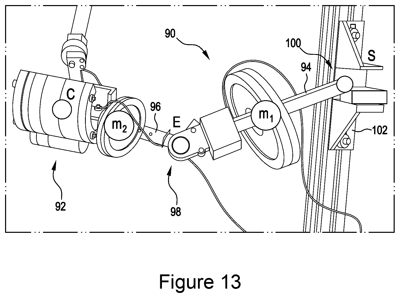 Patent US12350215 Figure 14 – Electromechanical robotic manipulandum device