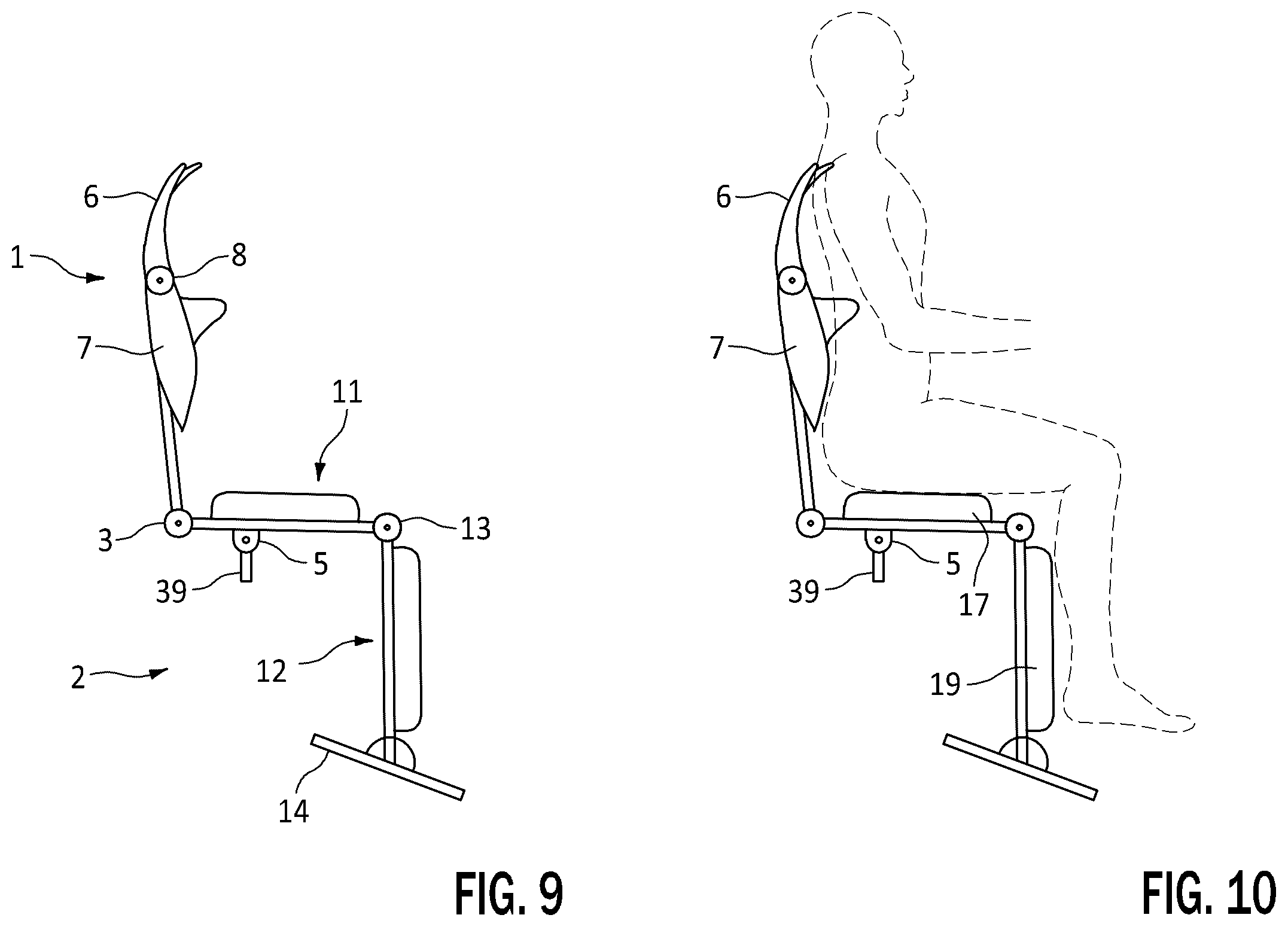 Patent US12350217 Figure 5 – Chair, pressing device