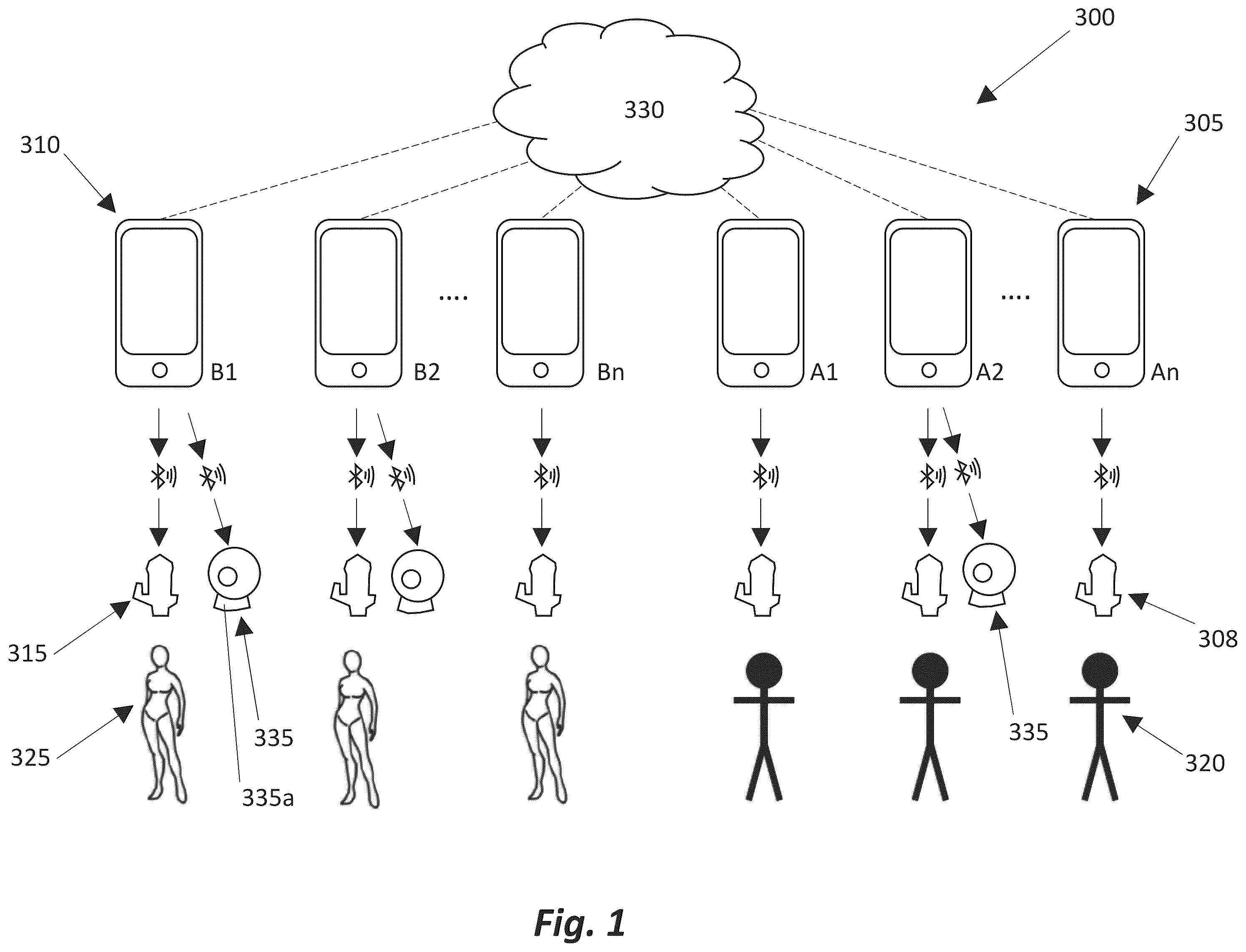 Patent US12350218 — System, apparatus, and method for broadcasting content — Figure 1