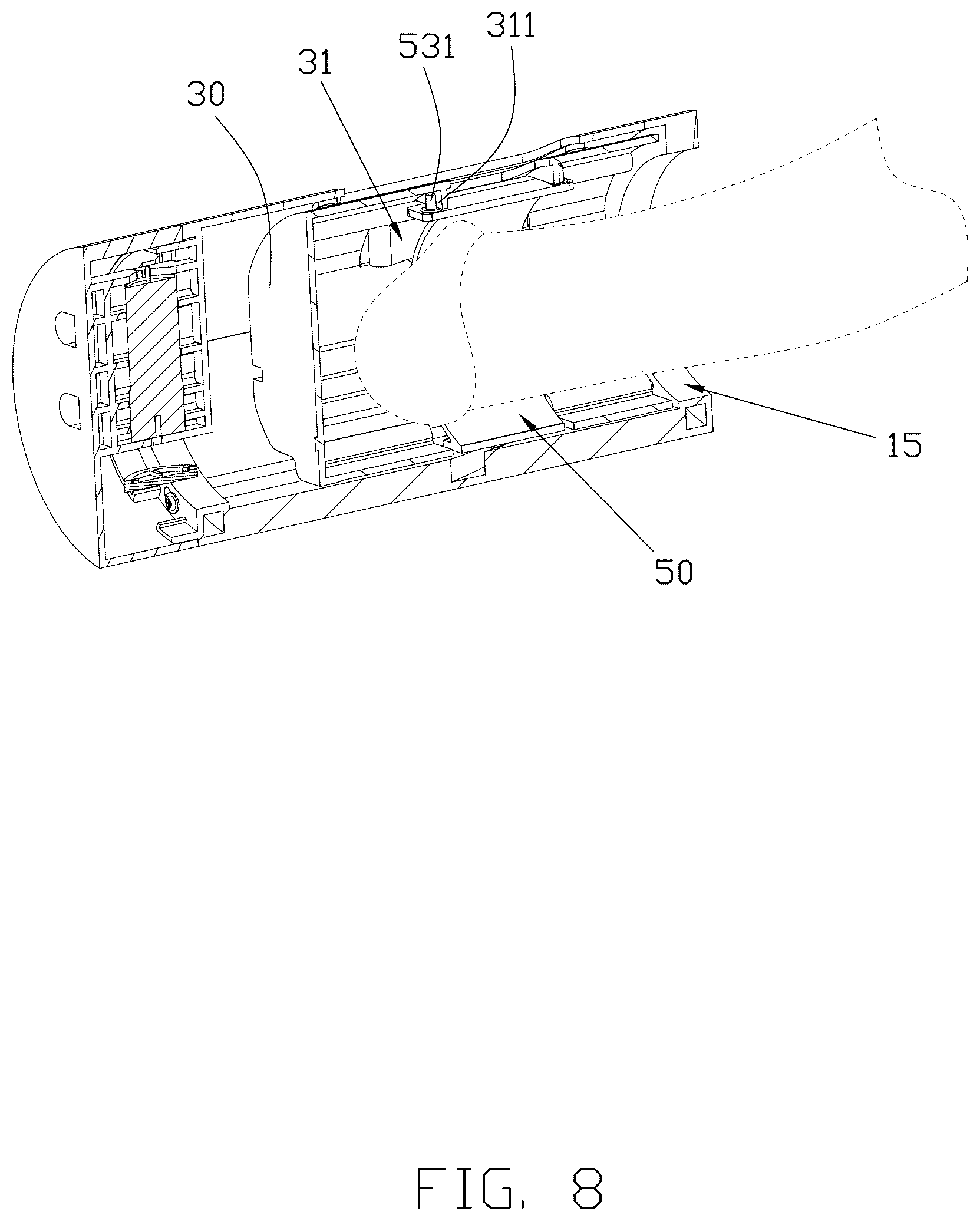 Patent US12350219 Figure 8 – Sex toy