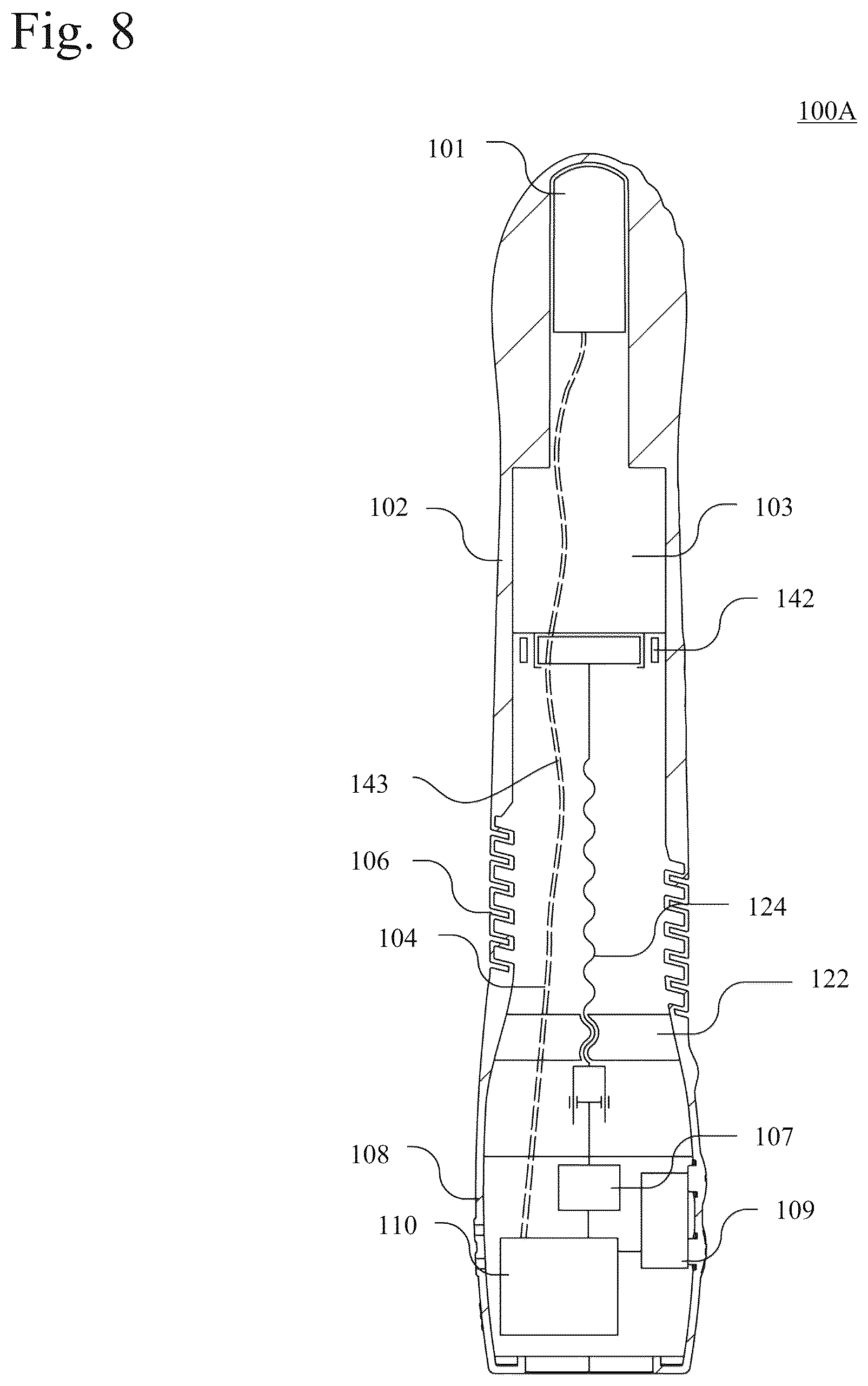 Patent US12350221 Figure 8 – Reciprocating stimulation device