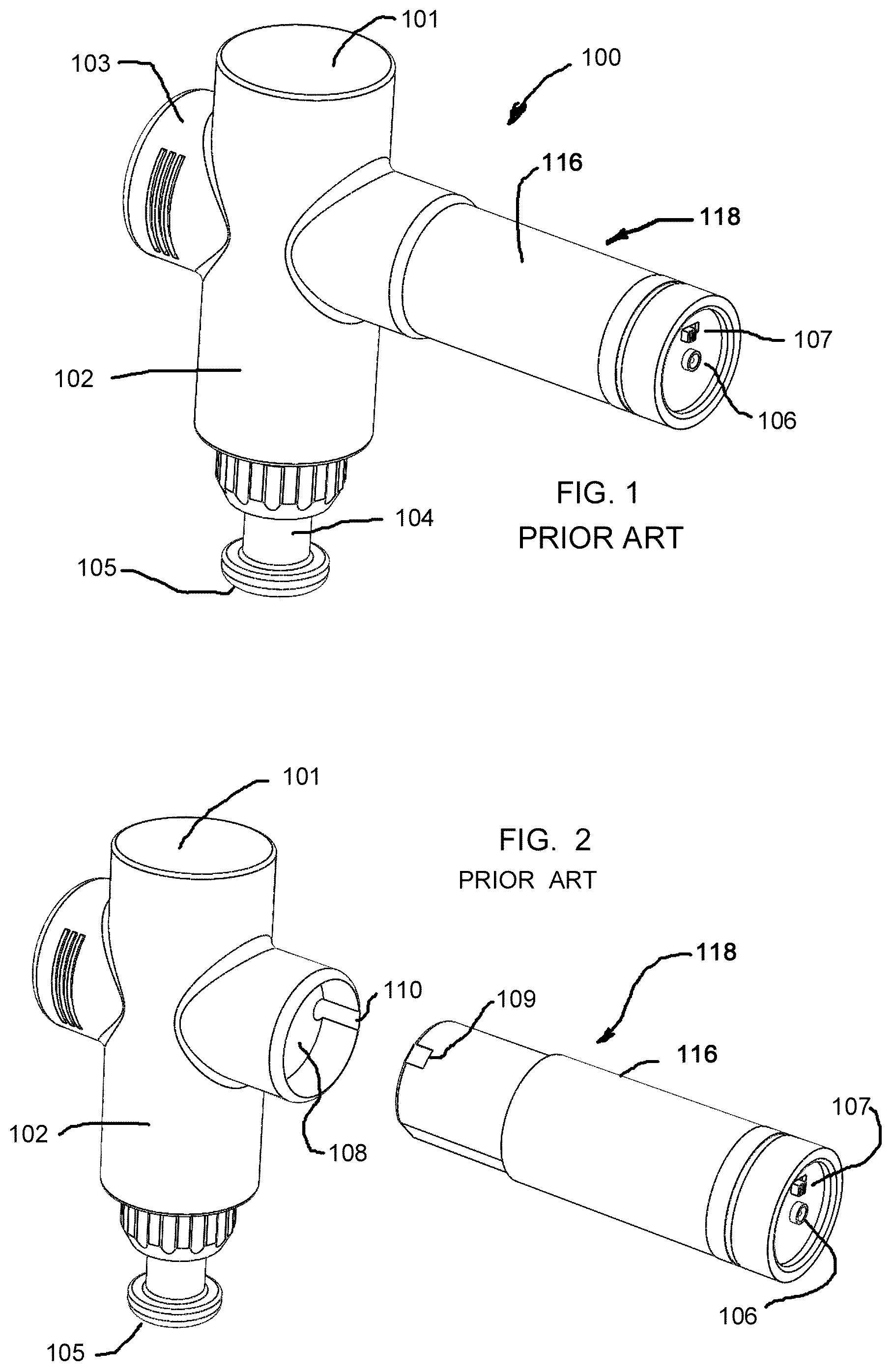 Patent US12350222 — Massage gun attachment and method — Figure 1
