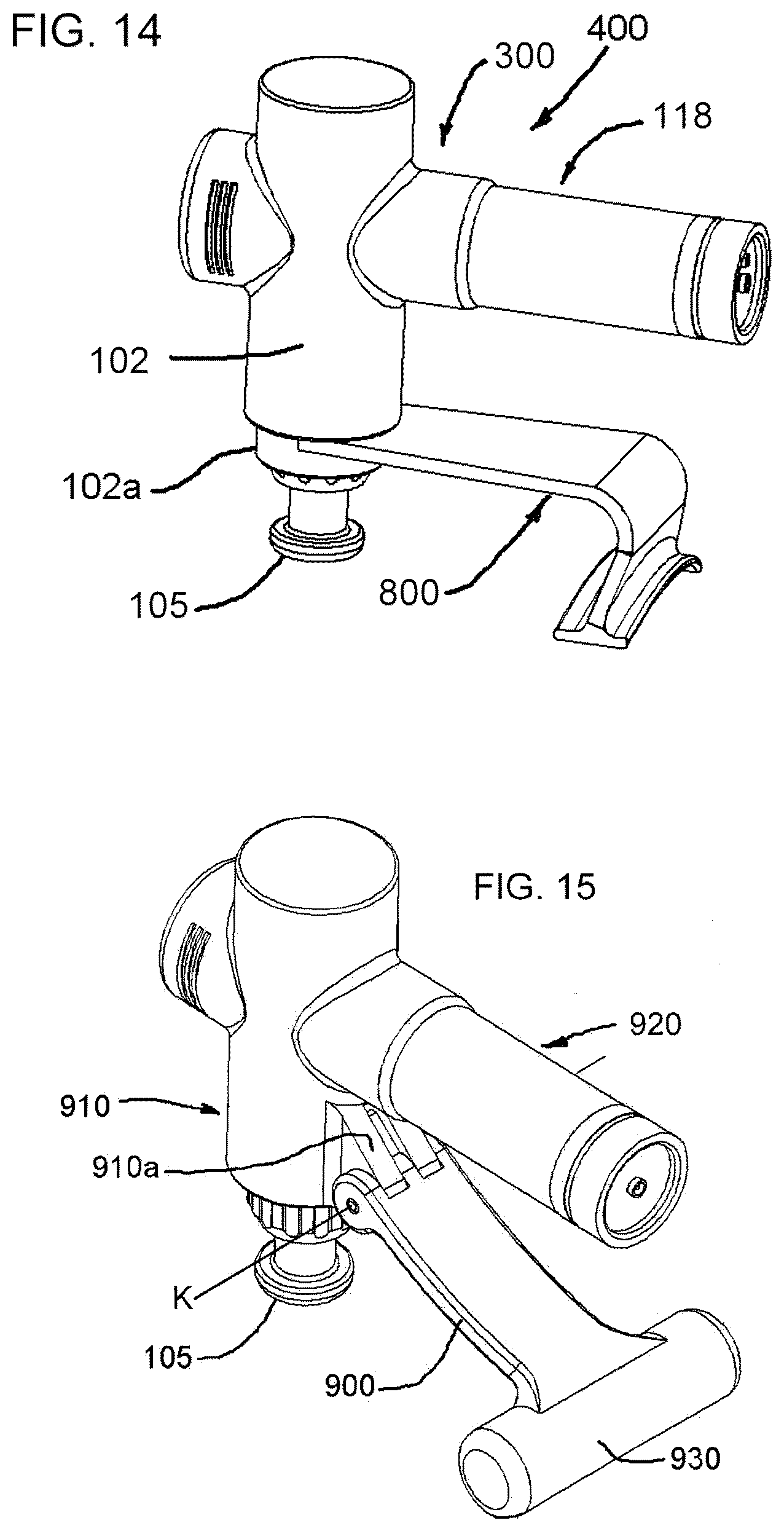 Patent US12350222 Figure 8 – Massage gun attachment and method