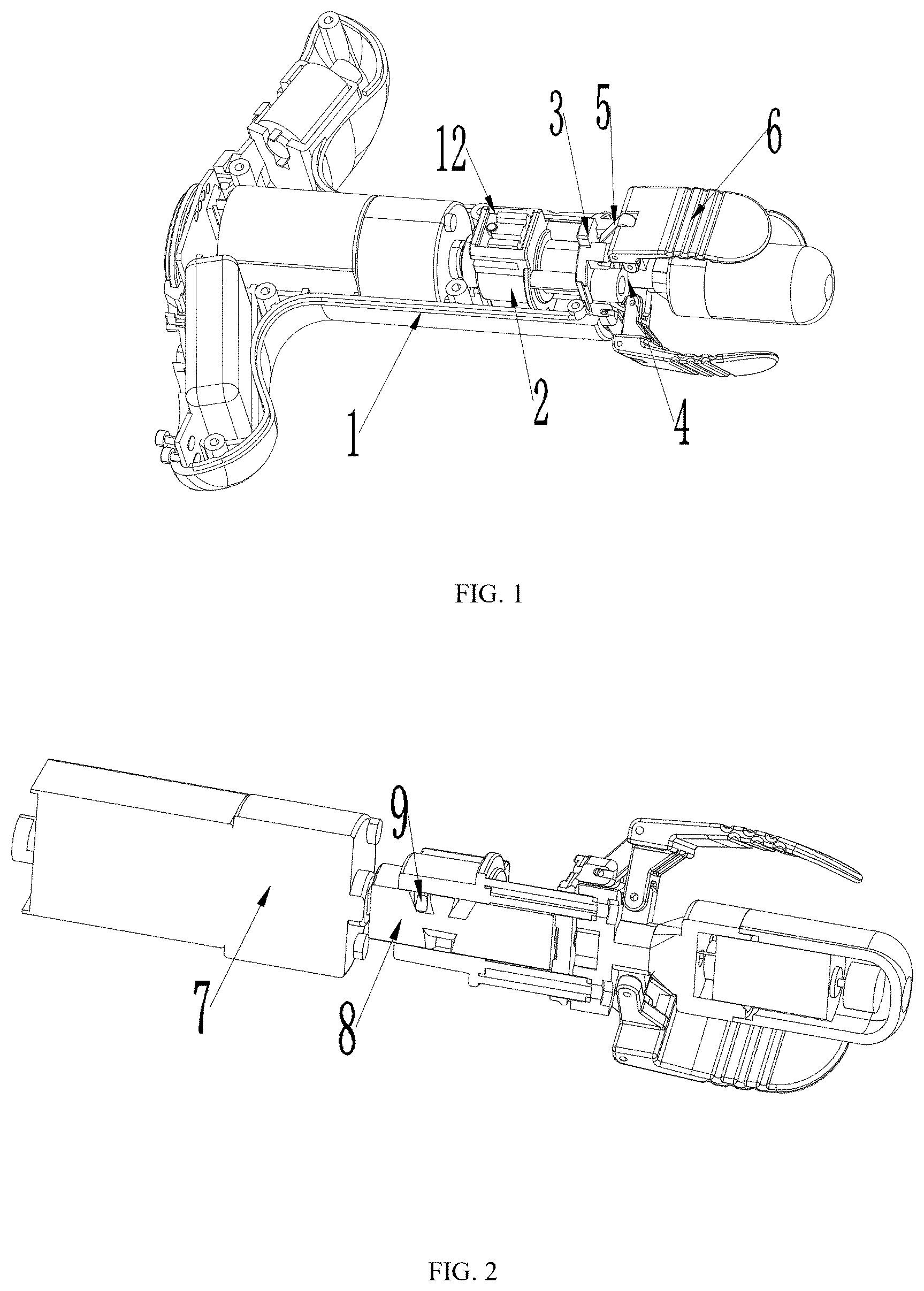 Patent US12350224 Figure 1 – Massager with telescopic opening and closing structure
