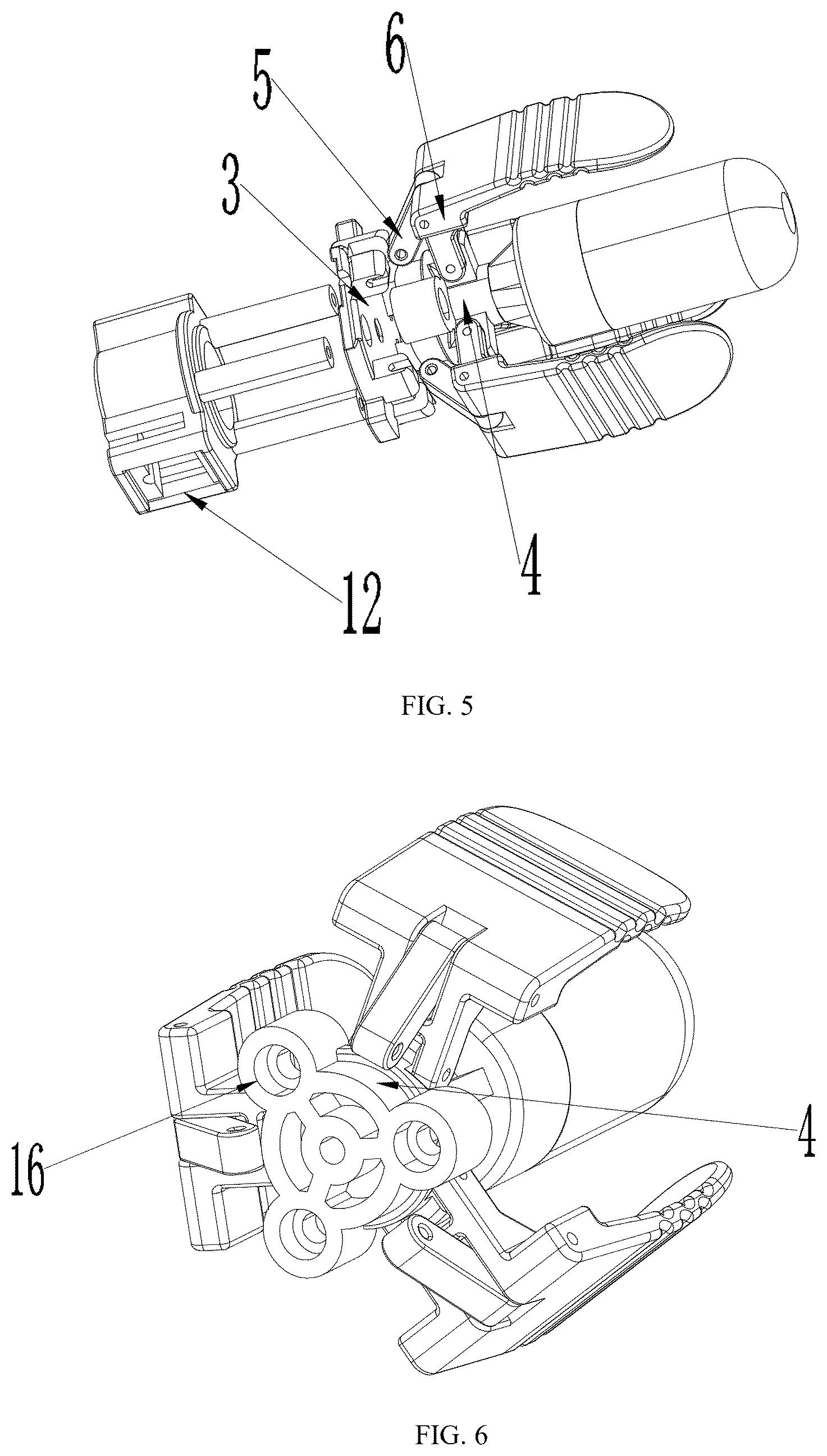 Patent US12350224 Figure 3 – Massager with telescopic opening and closing structure