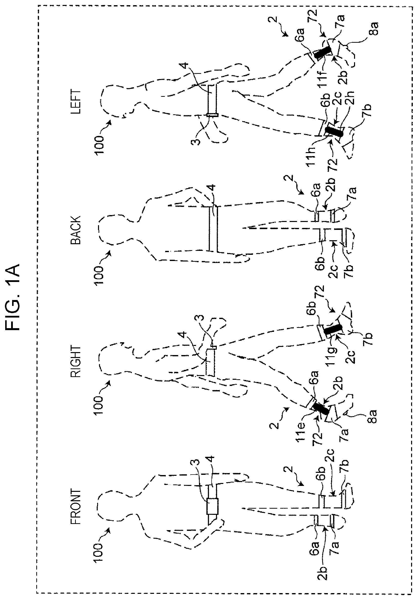 Patent US12350225 — Apparatus for fall prevention during walking, control device, control method, and recording medium — Figure 1