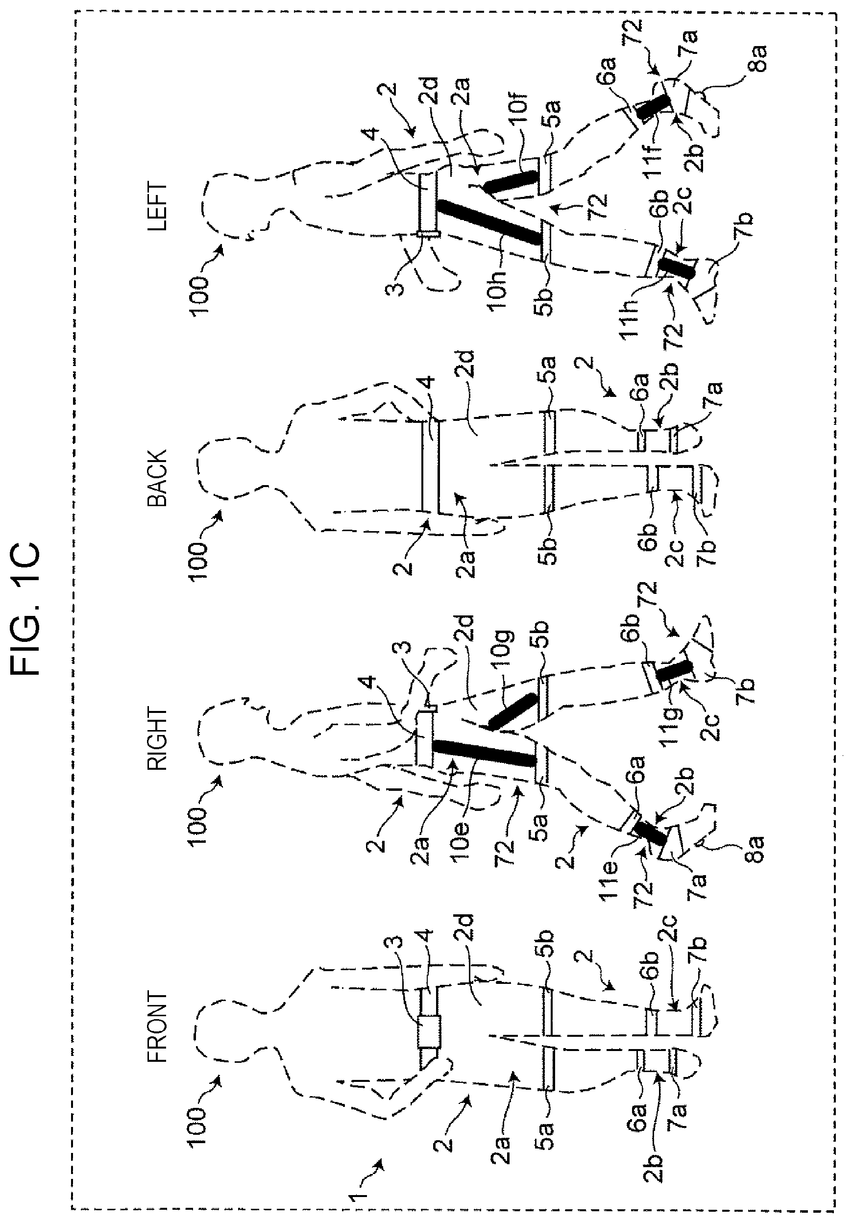 Patent US12350225 Figure 3 – Apparatus for fall prevention during walking, control device, control method, and recording medium