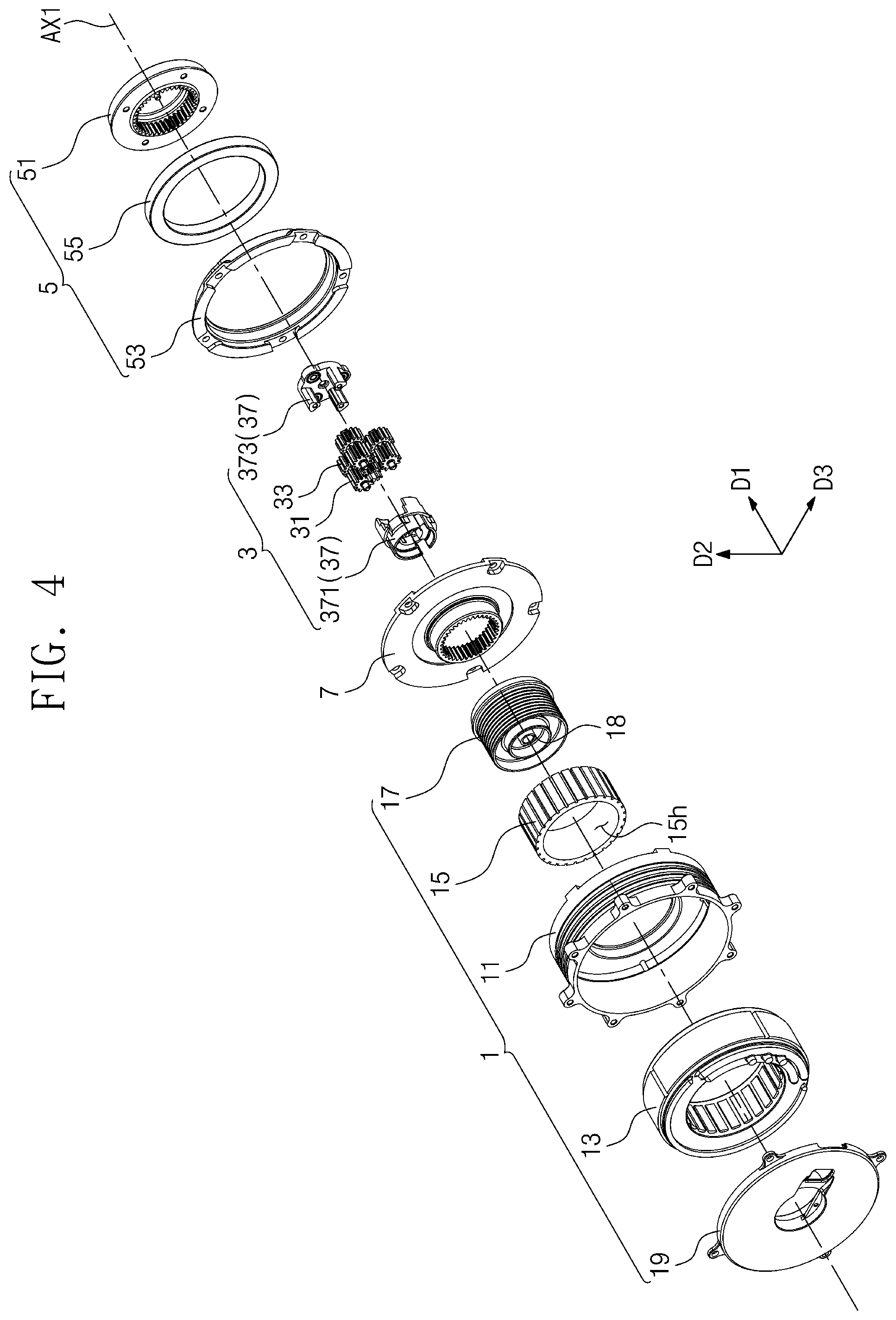 Patent US12350226 Figure 4 – Driving module and motion assist apparatus including the same