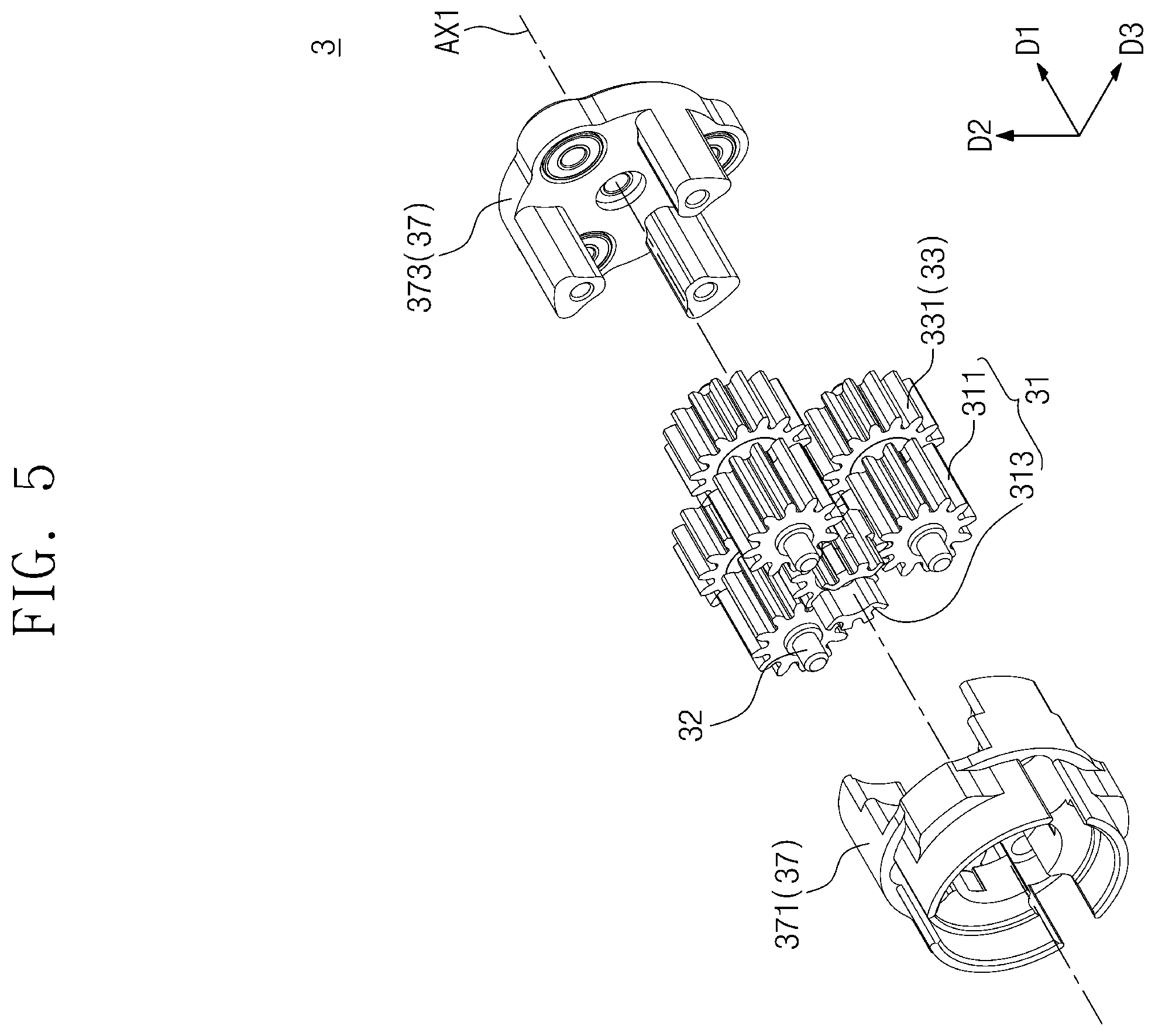 Patent US12350226 Figure 5 – Driving module and motion assist apparatus including the same