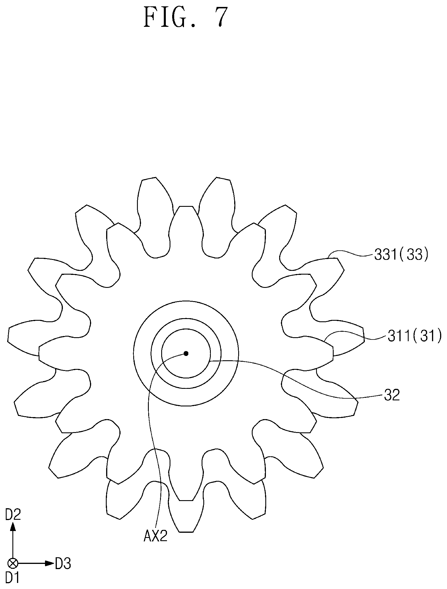Patent US12350226 Figure 7 – Driving module and motion assist apparatus including the same