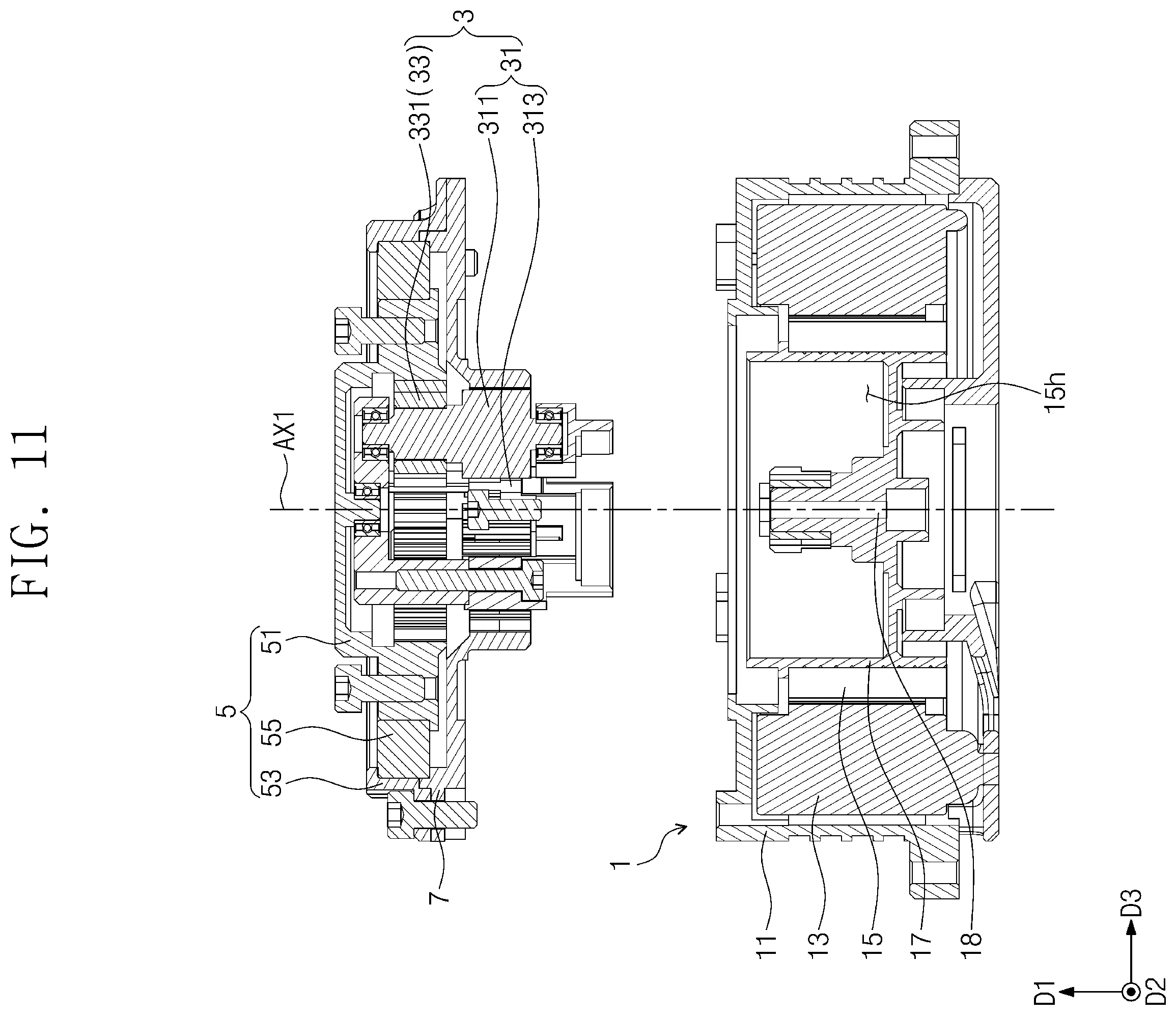 Patent US12350226 Figure 11 – Driving module and motion assist apparatus including the same