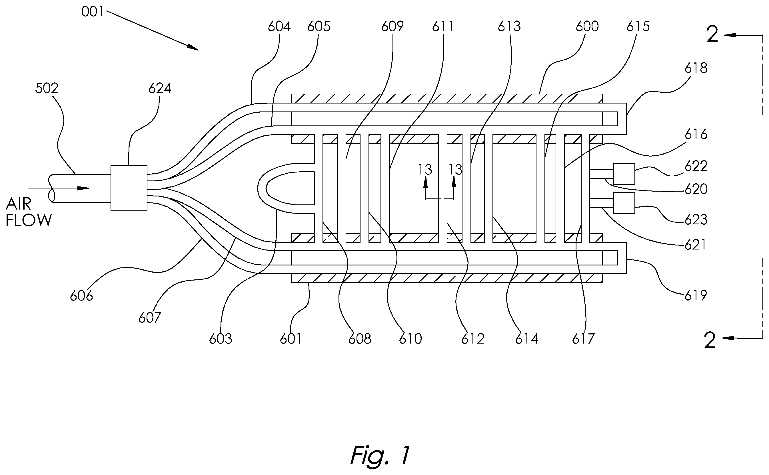 Patent US12350227 Figure 1 – Bubble massage float apparatus and method