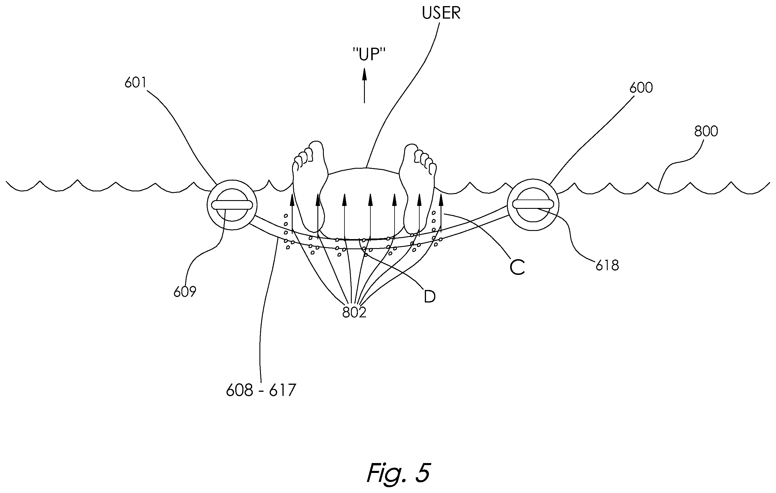 Patent US12350227 Figure 5 – Bubble massage float apparatus and method