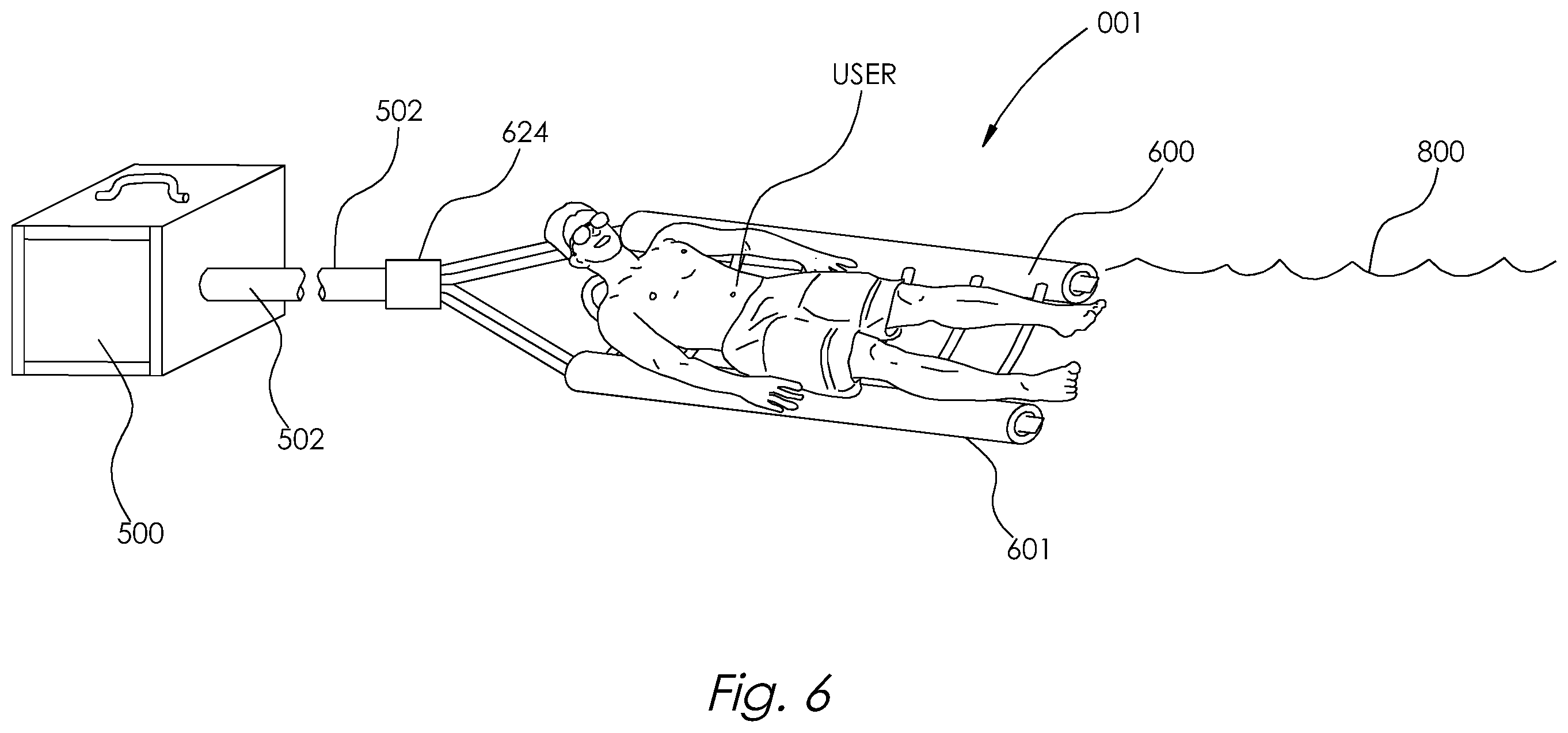 Patent US12350227 Figure 6 – Bubble massage float apparatus and method
