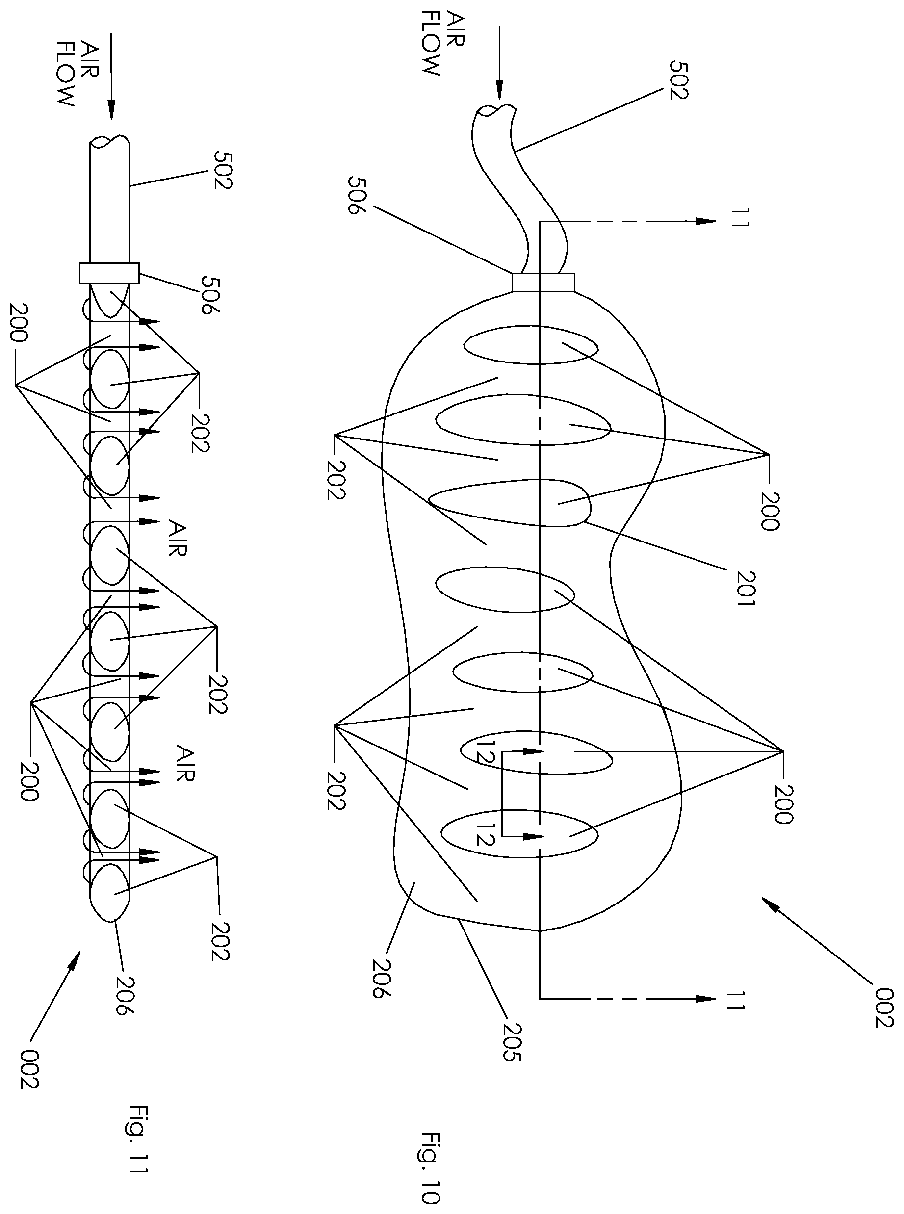 Patent US12350227 Figure 11 – Bubble massage float apparatus and method