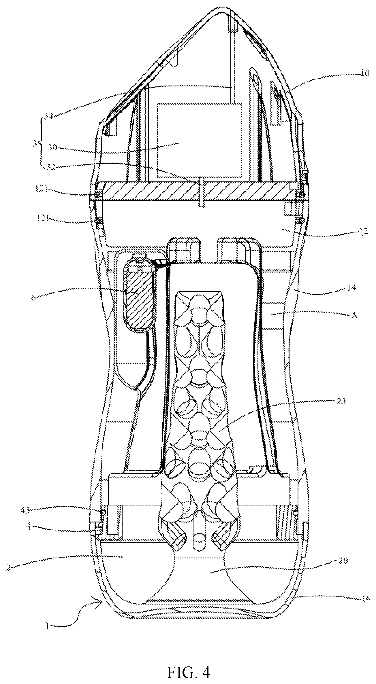 Patent US12350231 Figure 4 – Massager